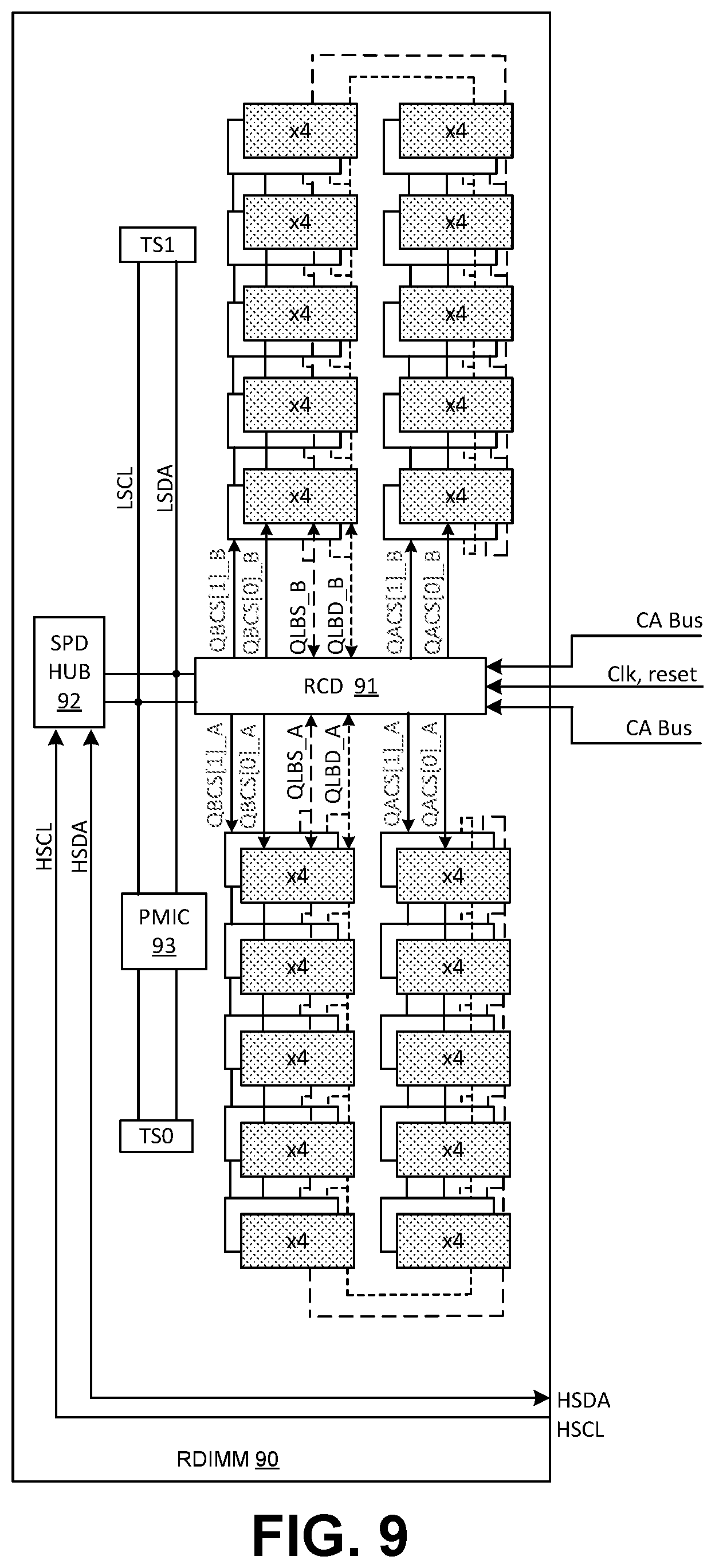 Patent US12332812 Figure 9 – Memory device manageability bus