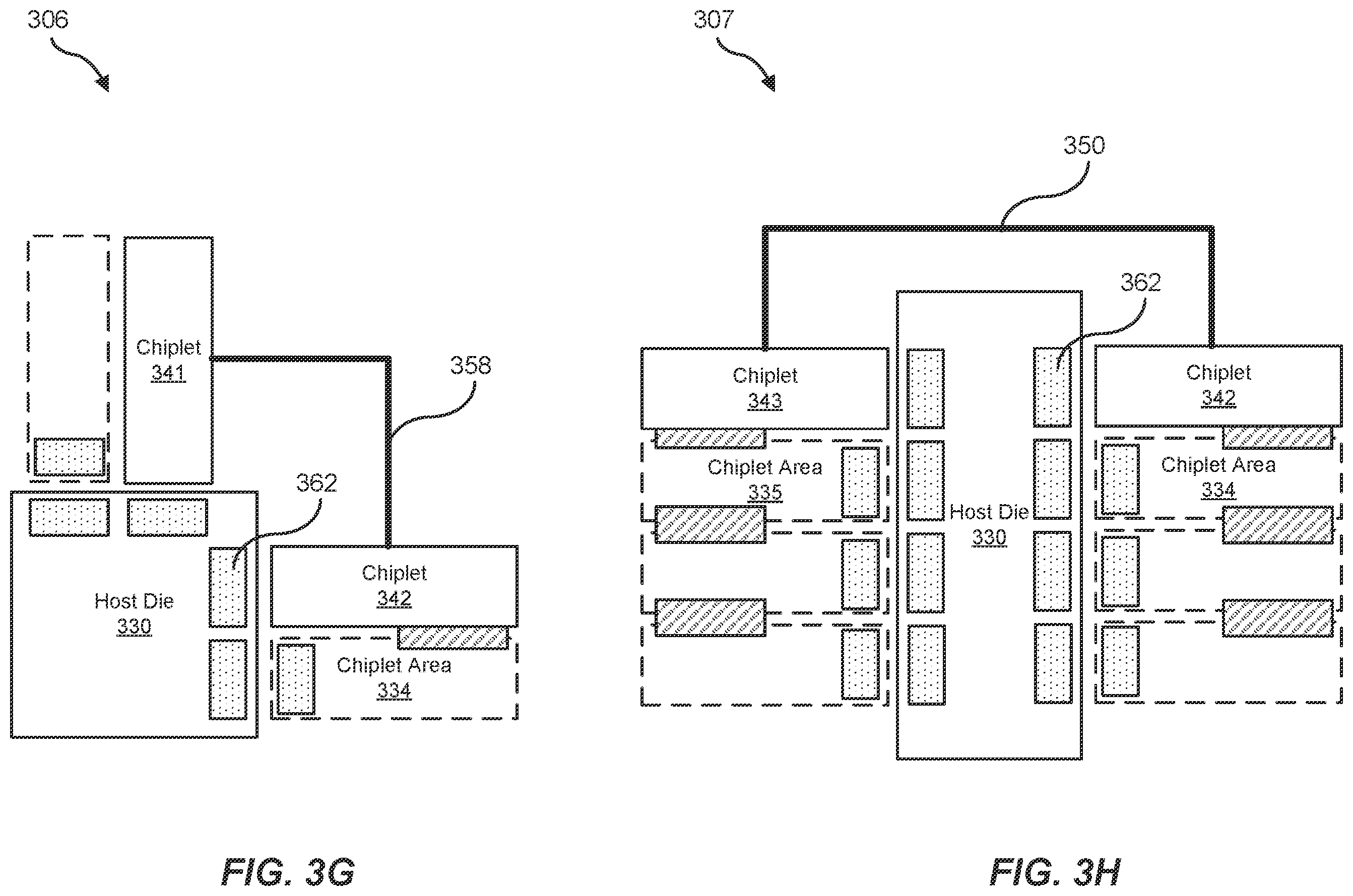 Patent US12332824 Figure 6 – Backside interface for chiplet architecture mixing