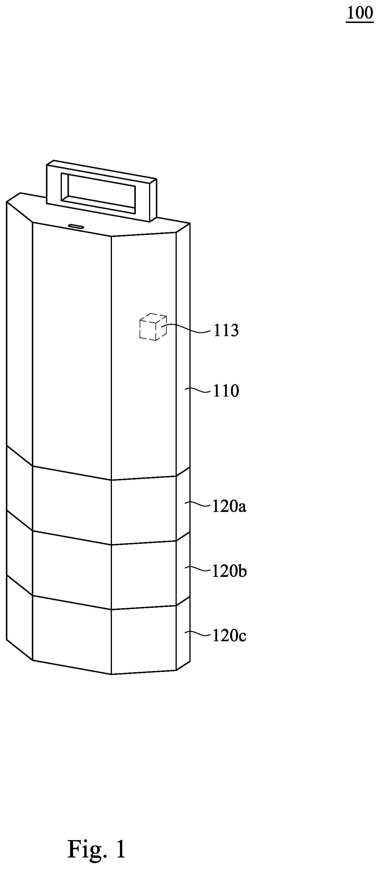 Patent US12332833 Figure 1 – Modular wireless sensor architecture for internet of things
