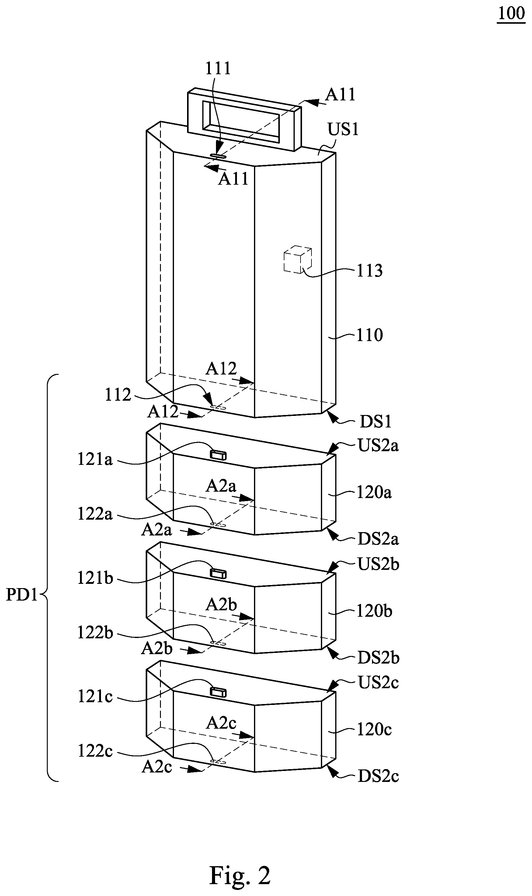 Patent US12332833 Figure 2 – Modular wireless sensor architecture for internet of things