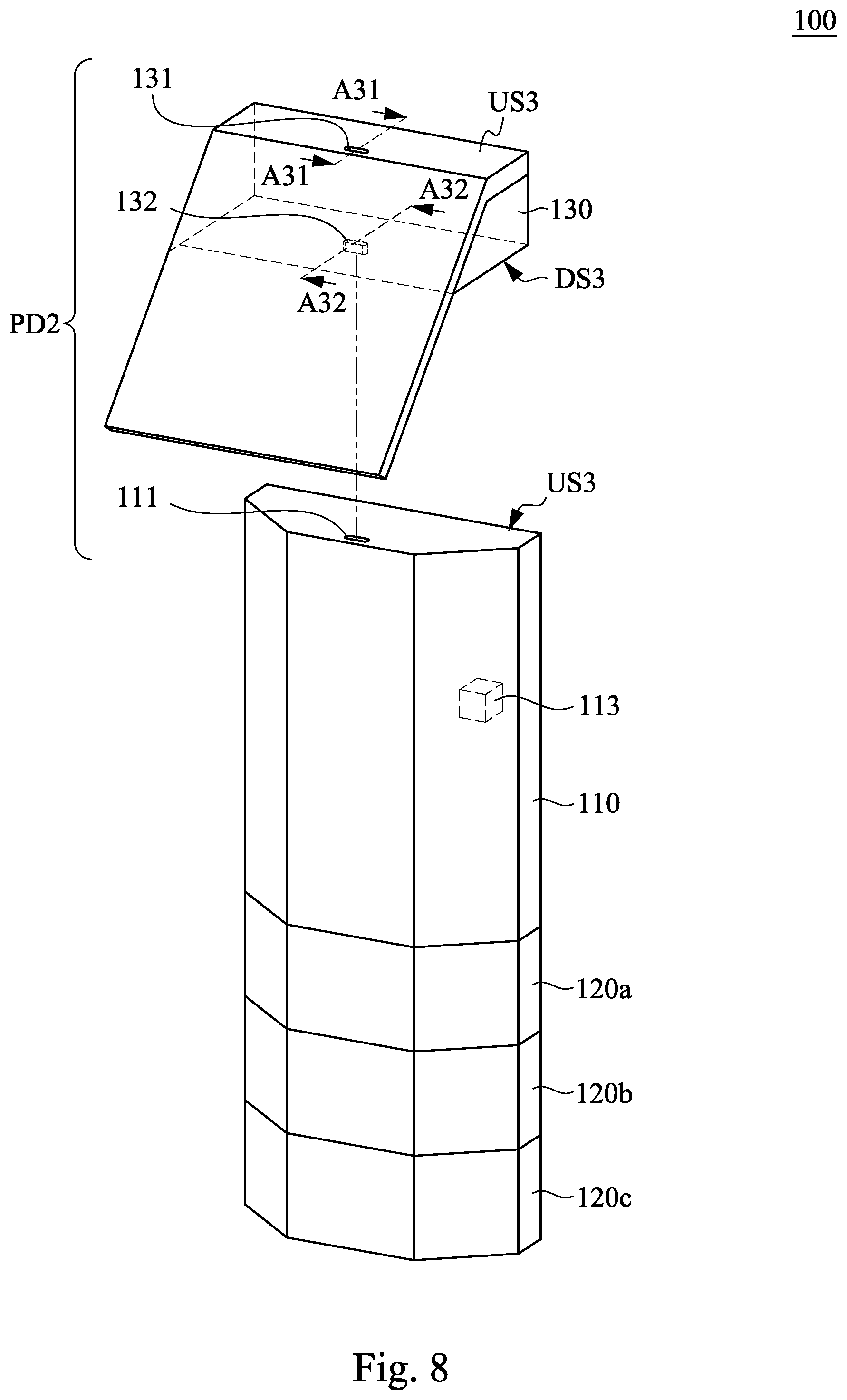 Patent US12332833 Figure 8 – Modular wireless sensor architecture for internet of things