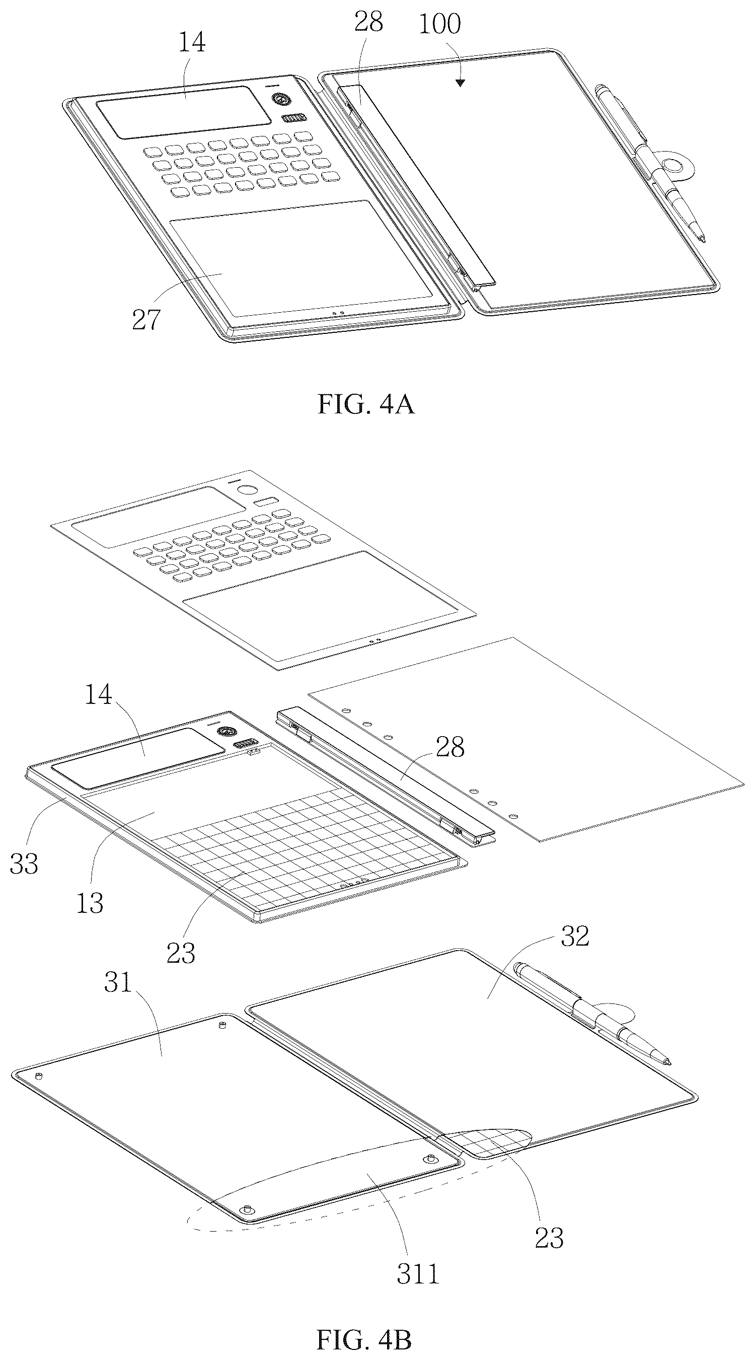 Patent US12332835 Figure 4 – Calculator capable of outputting results based on handwritten formulas