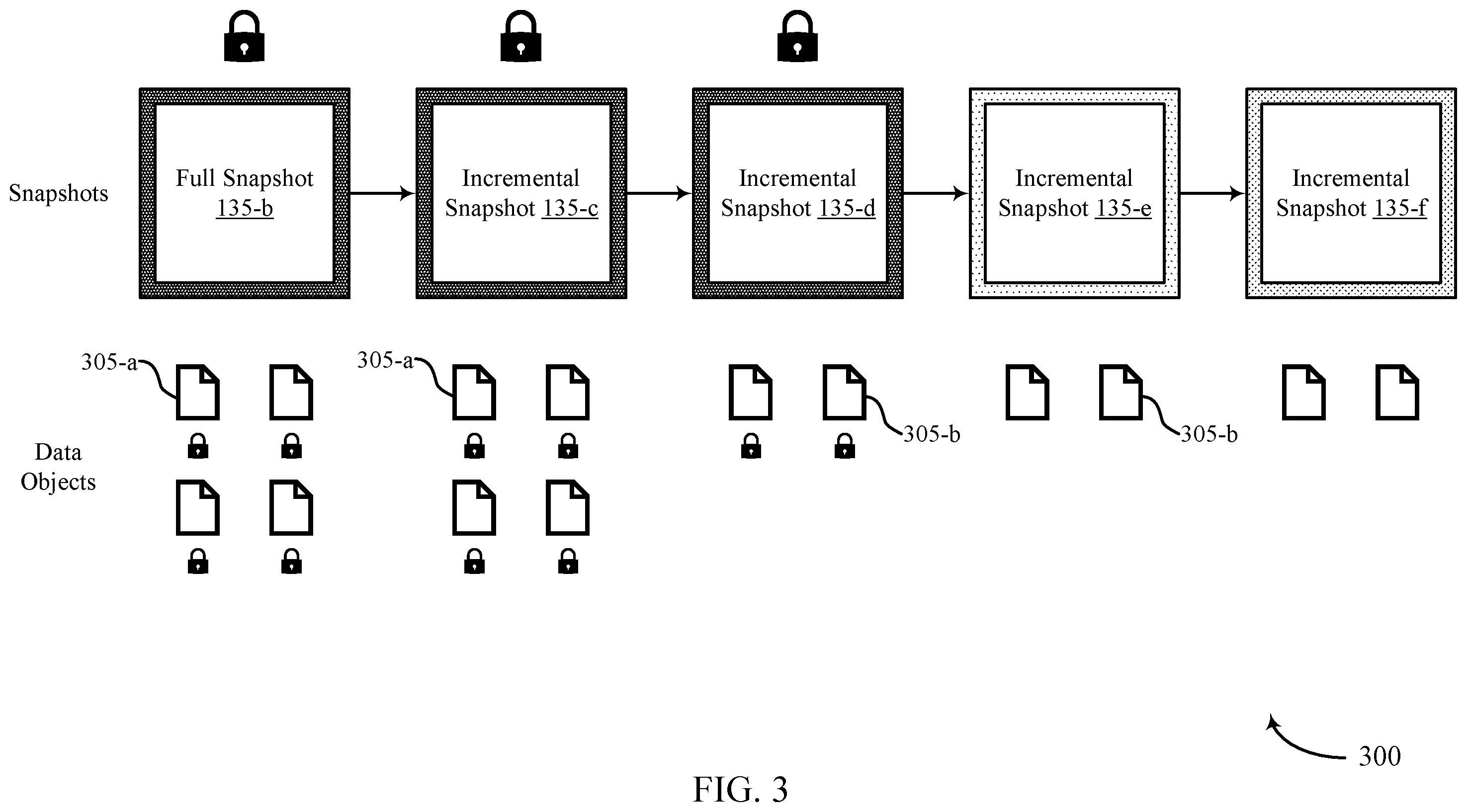 Patent US12332839 Figure 3 – Immutable object locking for snapshot management