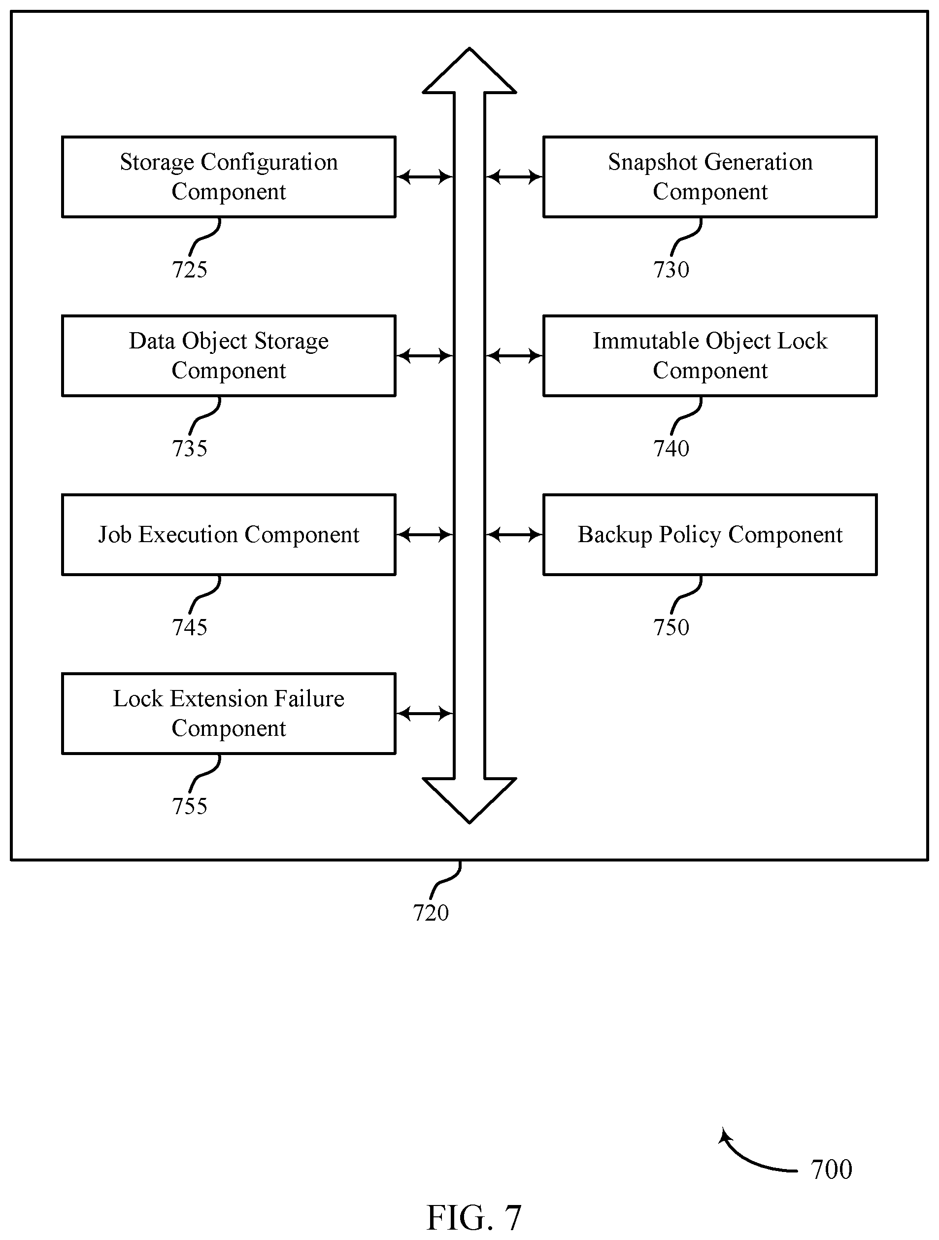Patent US12332839 Figure 7 – Immutable object locking for snapshot management