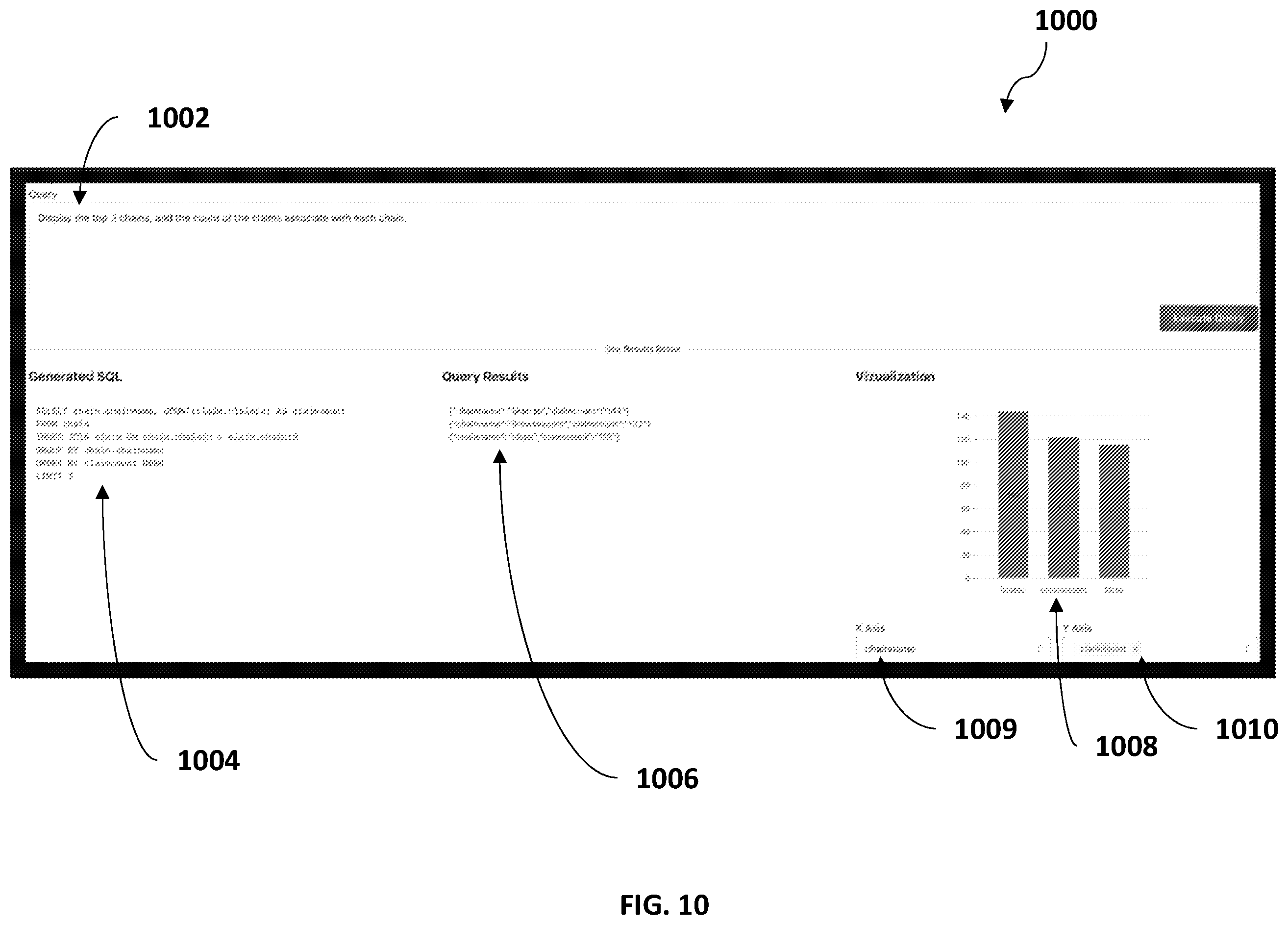 Patent US12332876 Figure 9 – System and method for natural language query processing and visualization