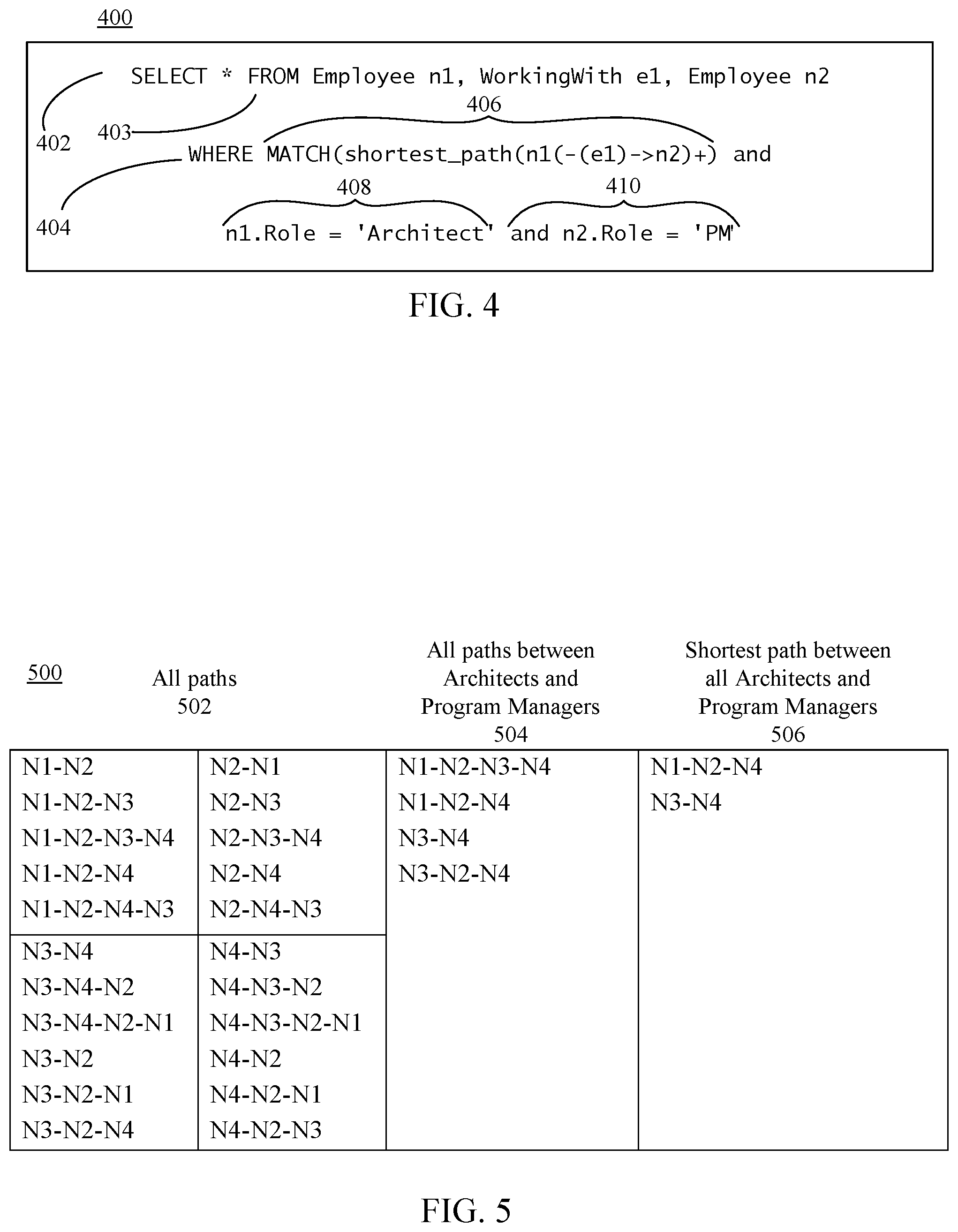 Patent US12332889 Figure 2 – Multi-step query execution in SQL server