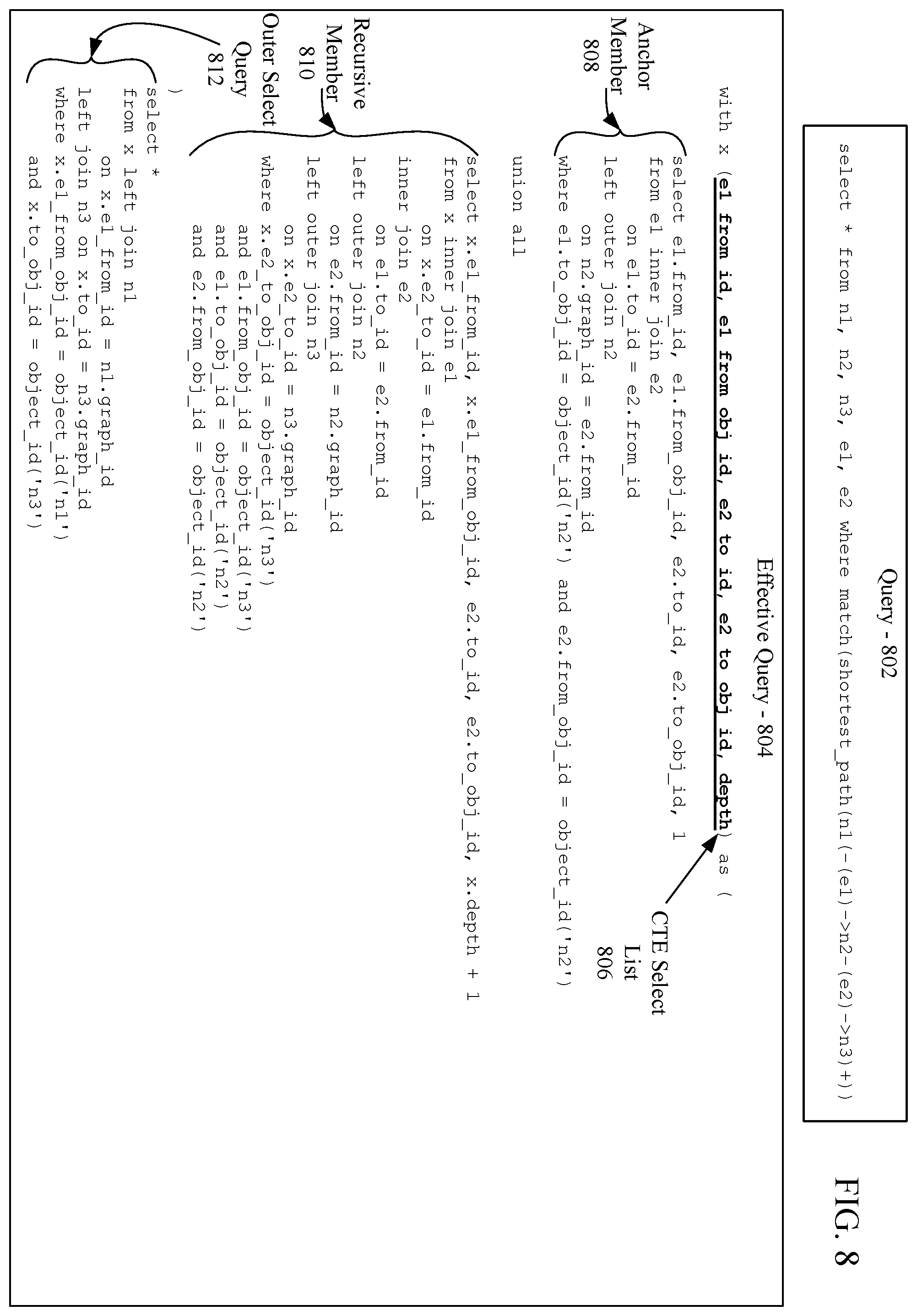 Patent US12332889 Figure 5 – Multi-step query execution in SQL server