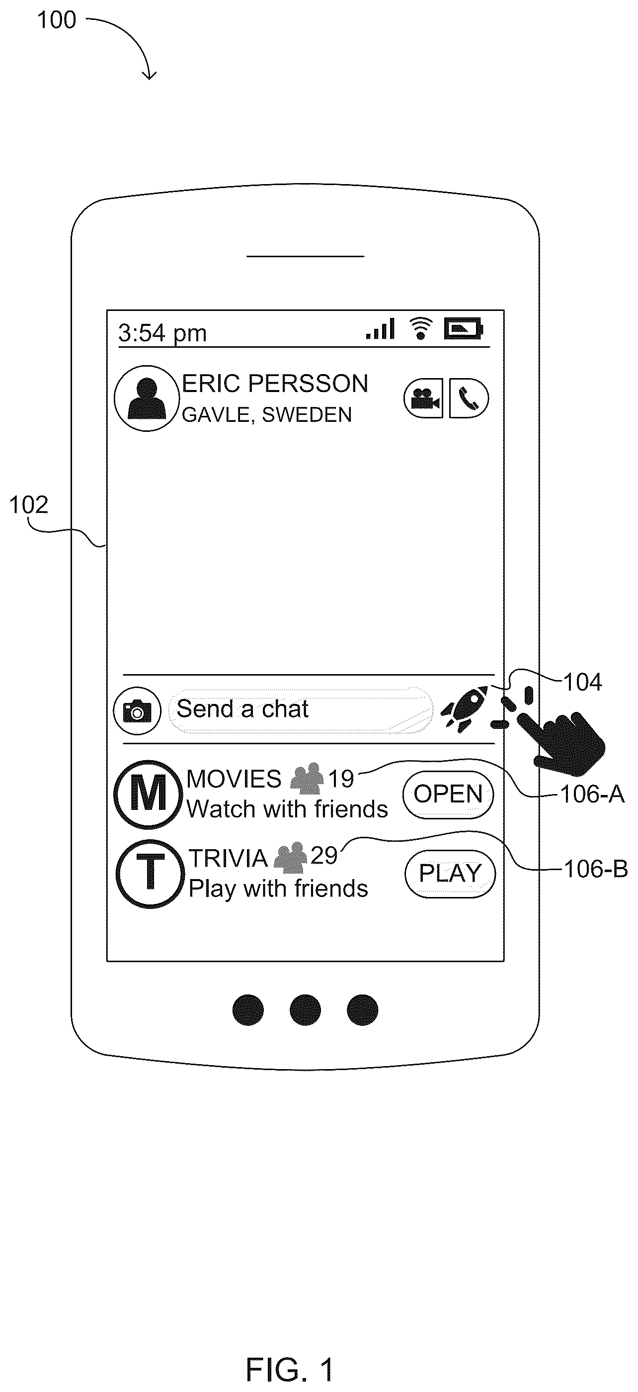 Patent US12332907 Figure 1 – Technique for constructing and maintaining an application-to-friend index