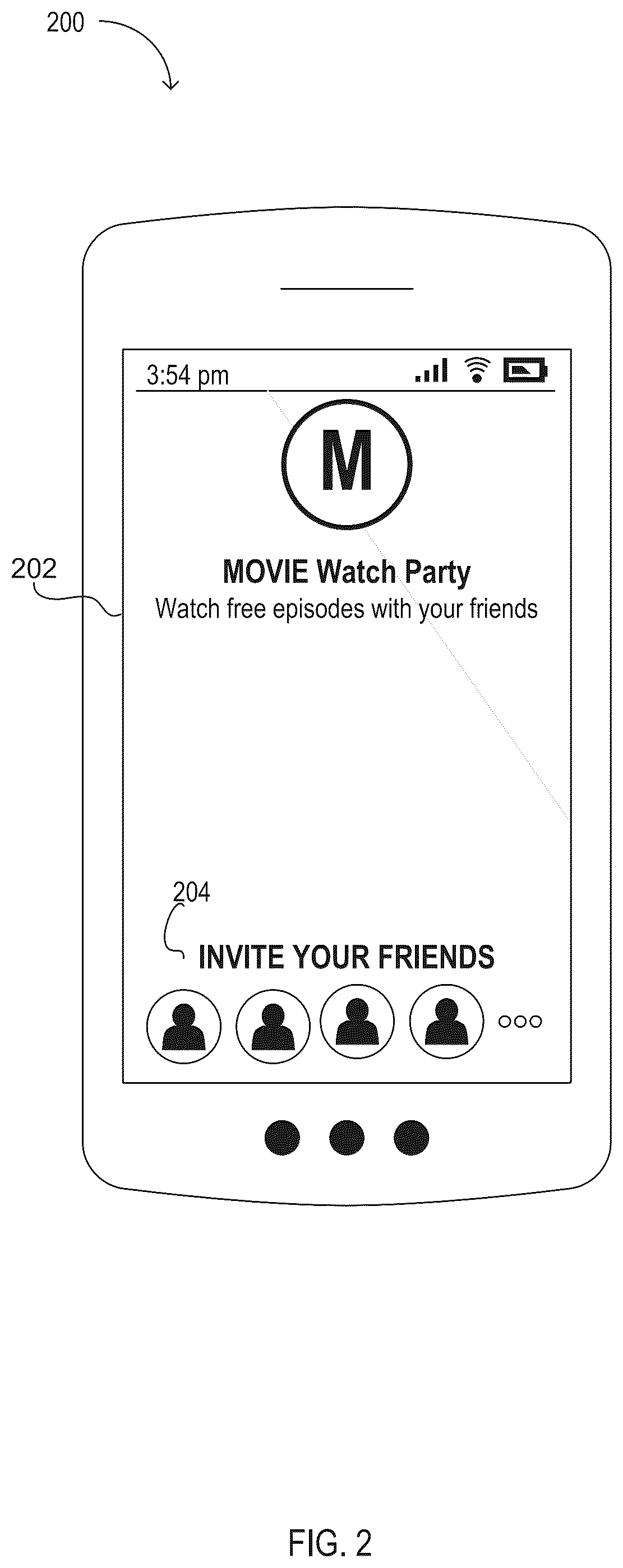 Patent US12332907 Figure 2 – Technique for constructing and maintaining an application-to-friend index