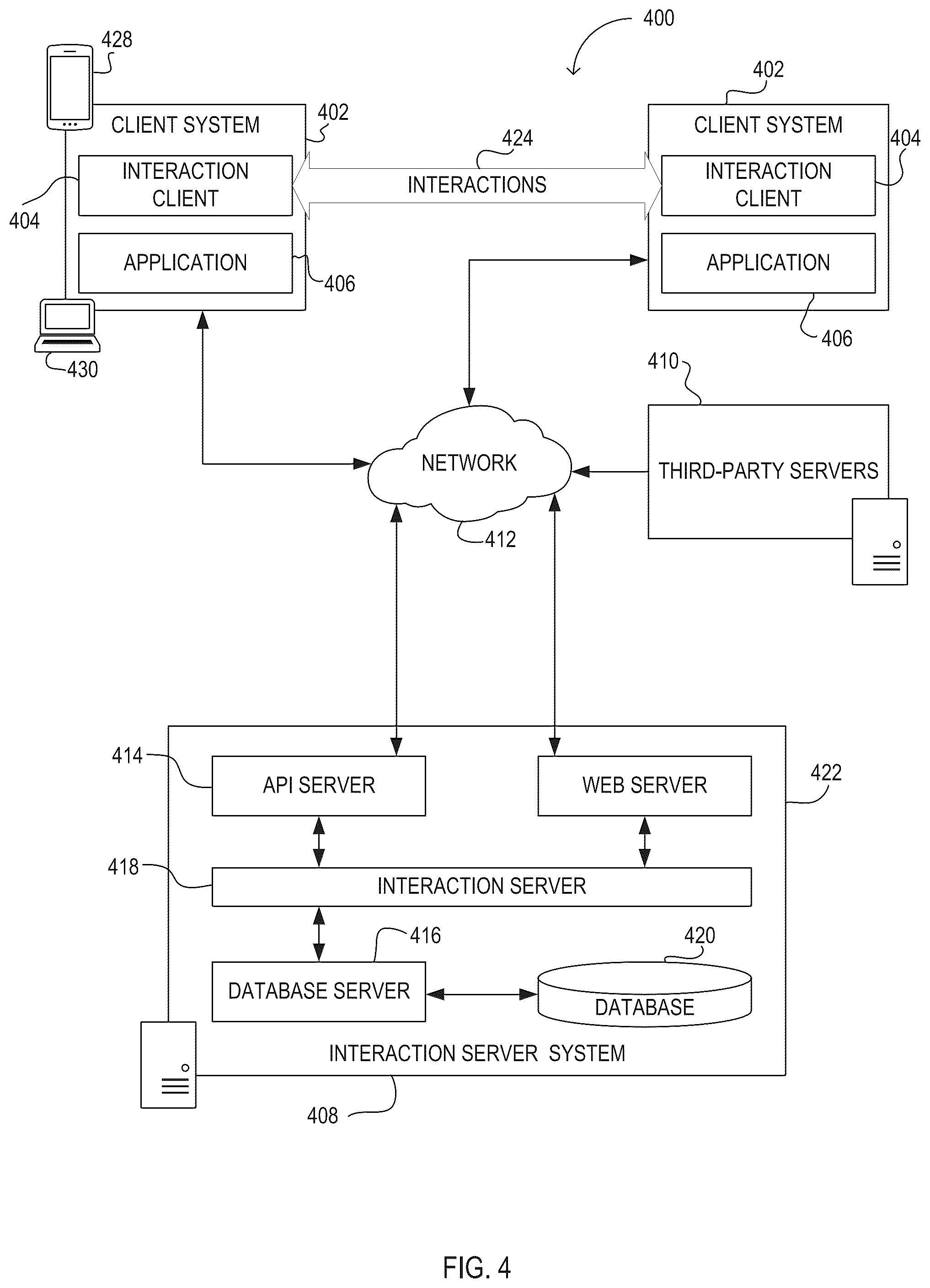 Patent US12332907 Figure 4 – Technique for constructing and maintaining an application-to-friend index