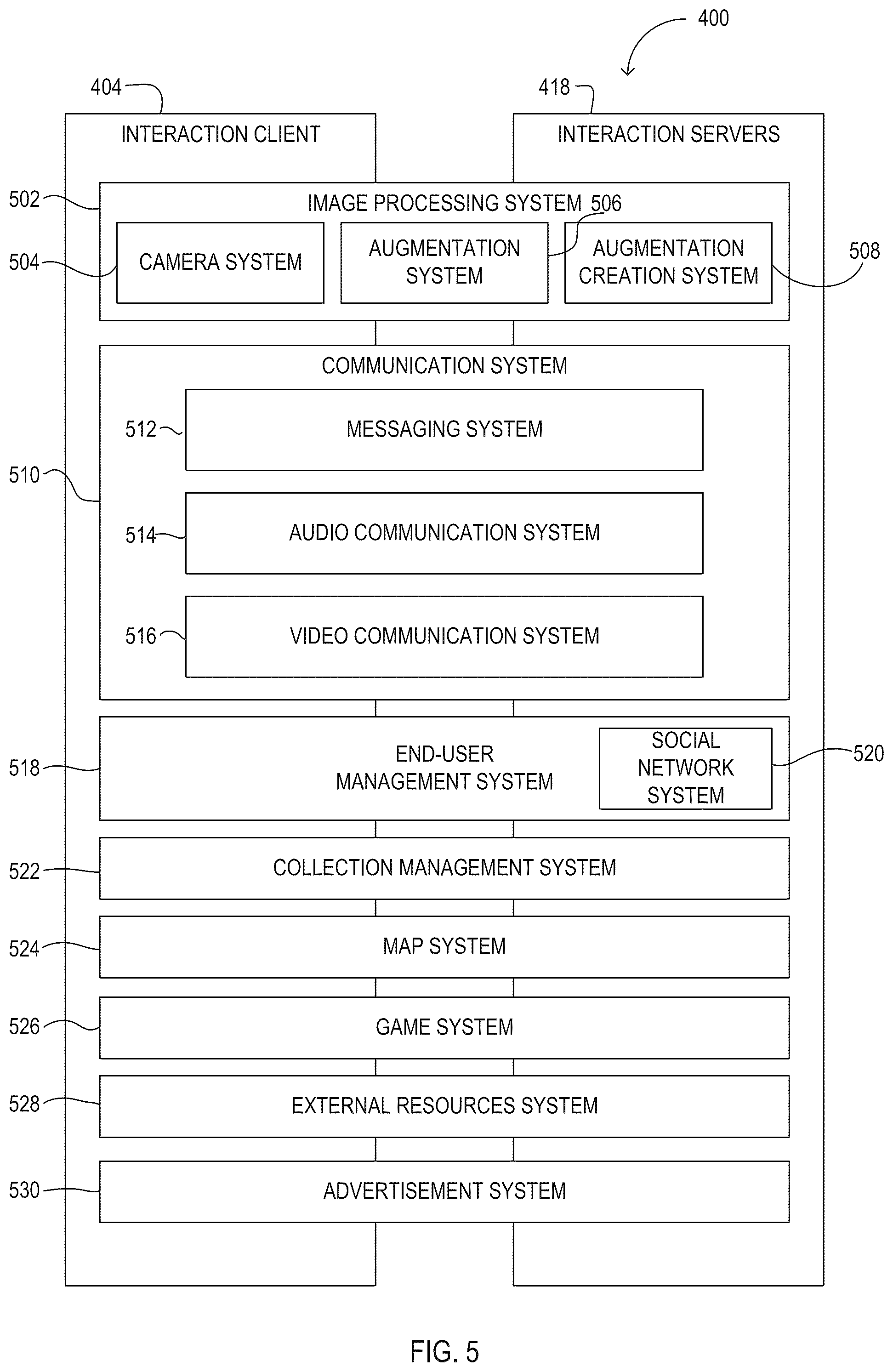 Patent US12332907 Figure 5 – Technique for constructing and maintaining an application-to-friend index