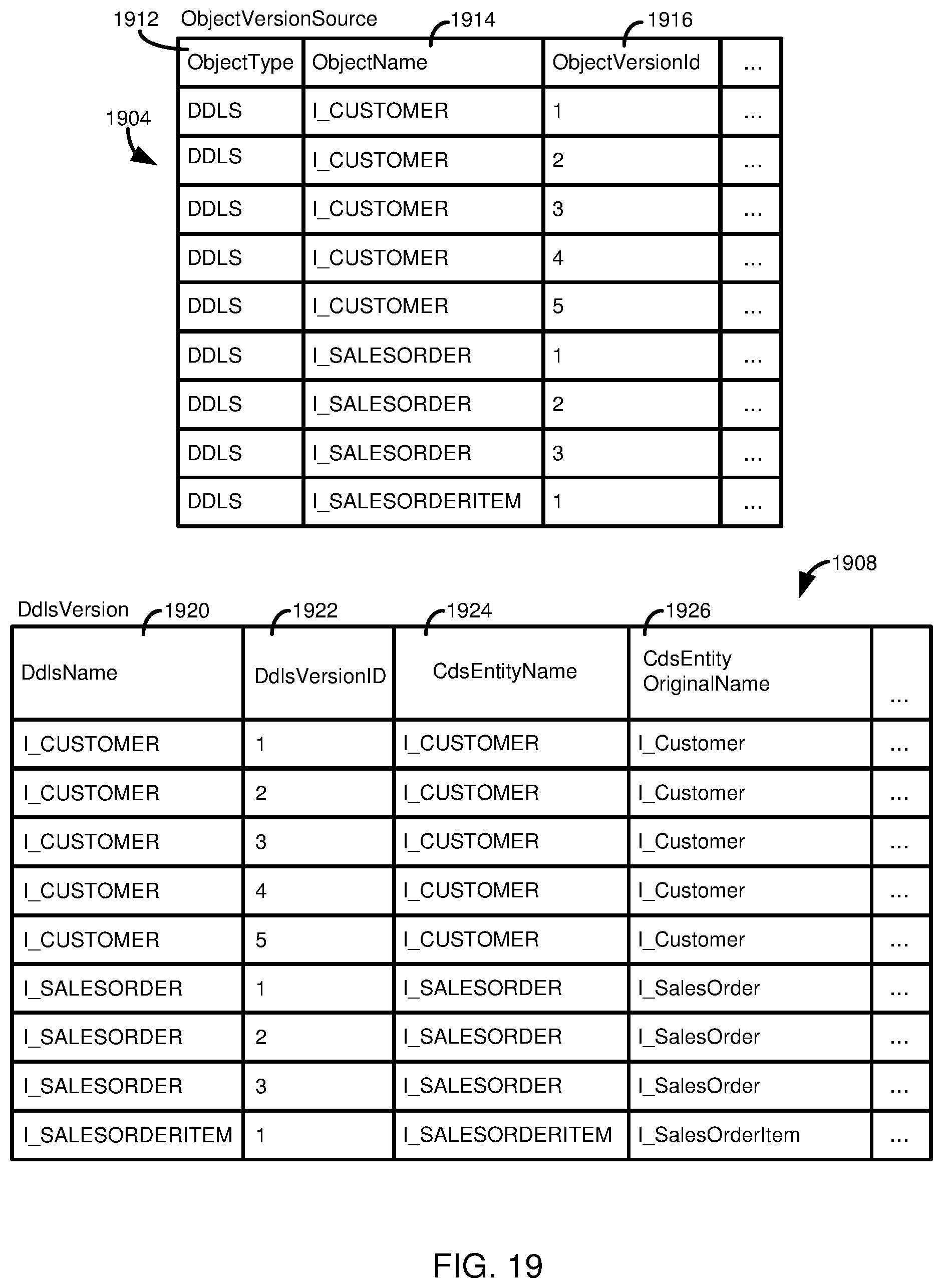 Patent US12332910 Figure 20 – Metadata elements with persistent identifiers