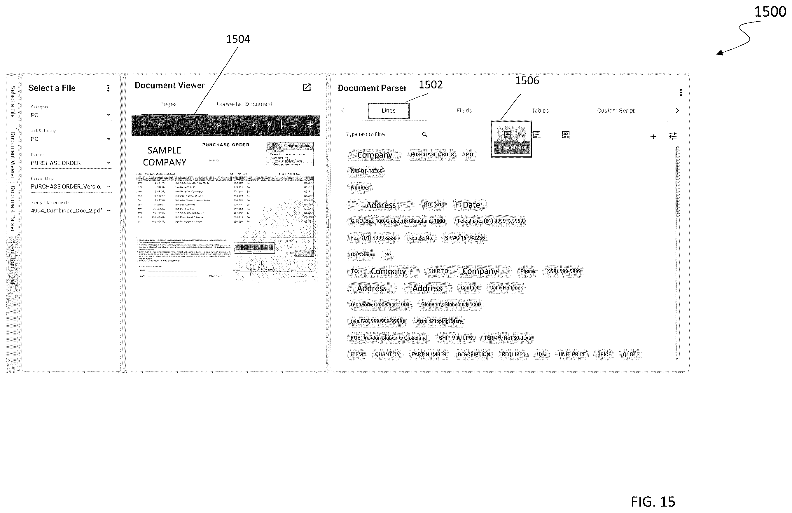 Patent US12332911 Figure 16 – Automatic intake and processing system and method