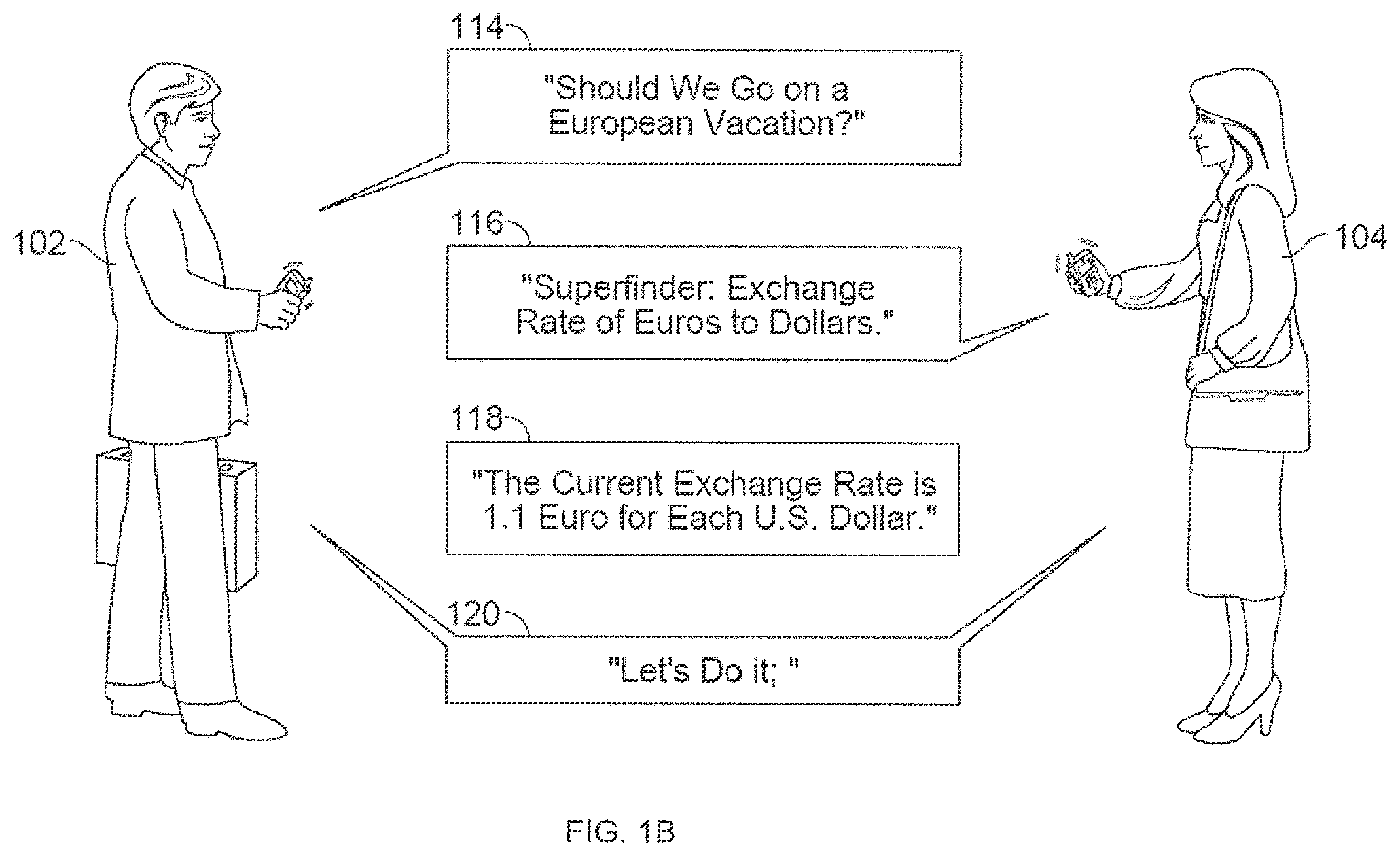 Patent US12332948 Figure 2 – In-conversation search