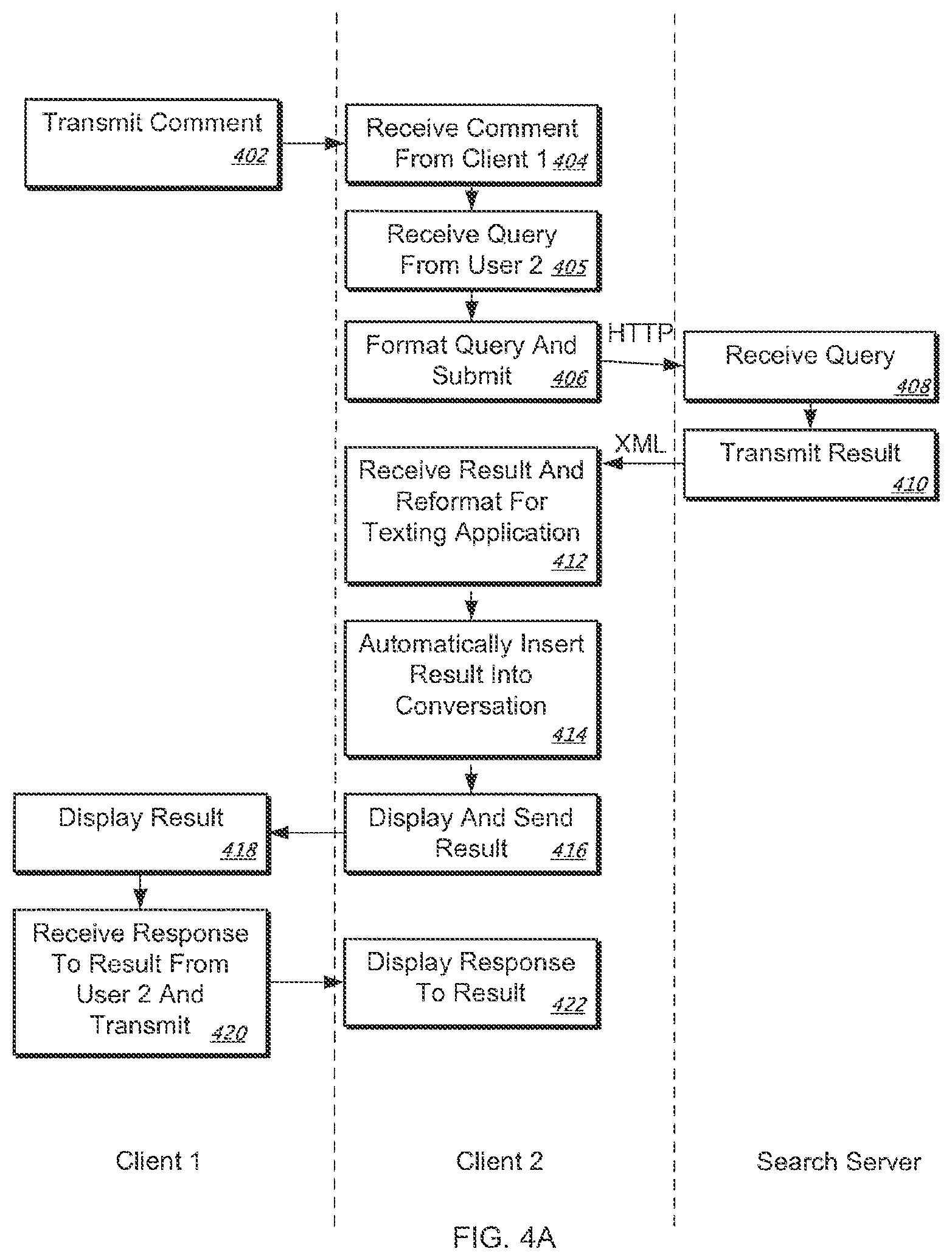 Patent US12332948 Figure 7 – In-conversation search
