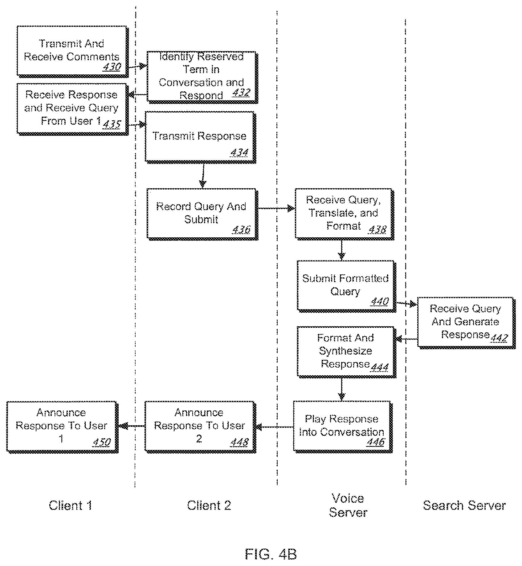 Patent US12332948 Figure 8 – In-conversation search