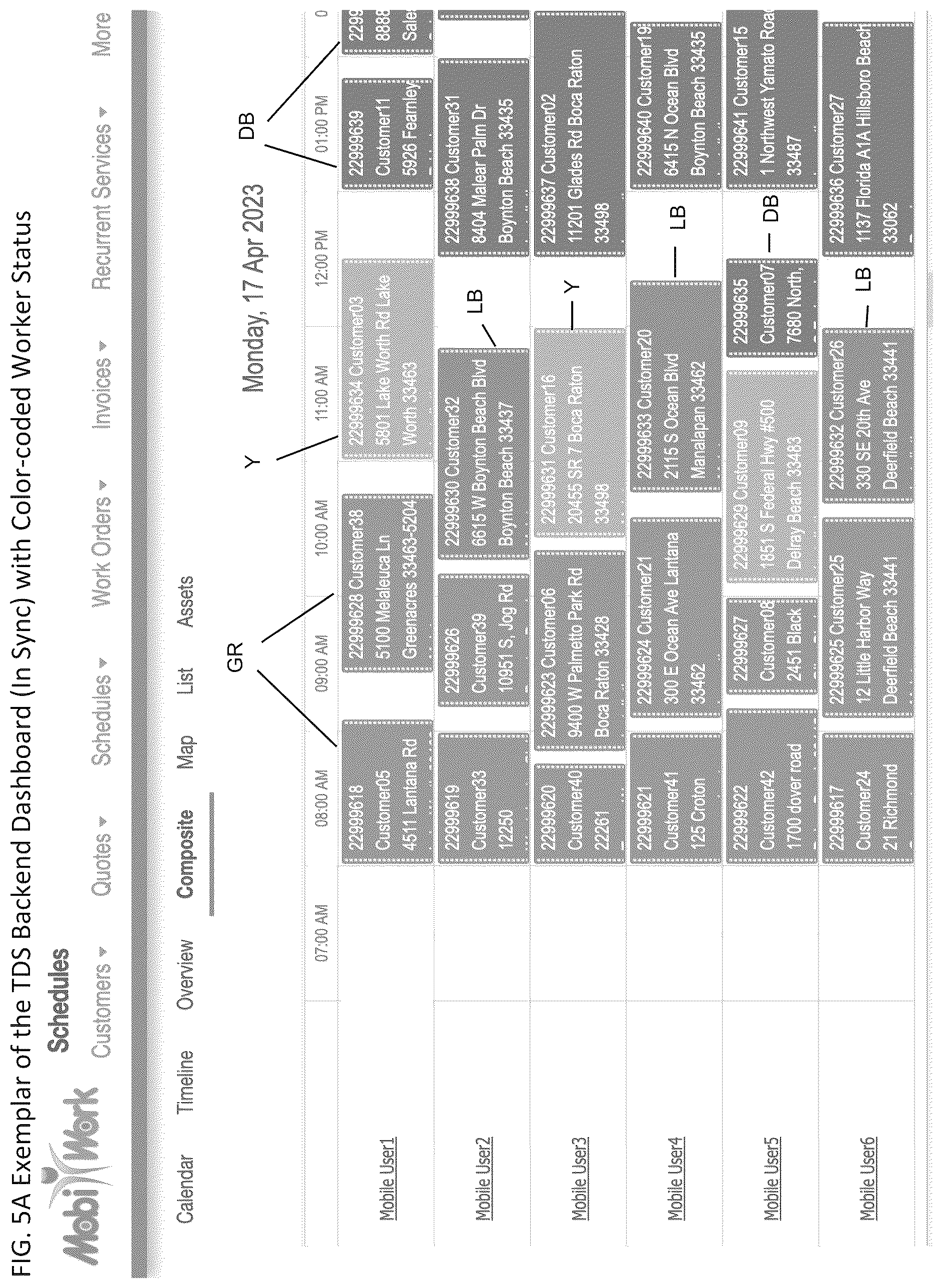 Patent US12332959 Figure 4 – Mobile workforce workflow automation data structure