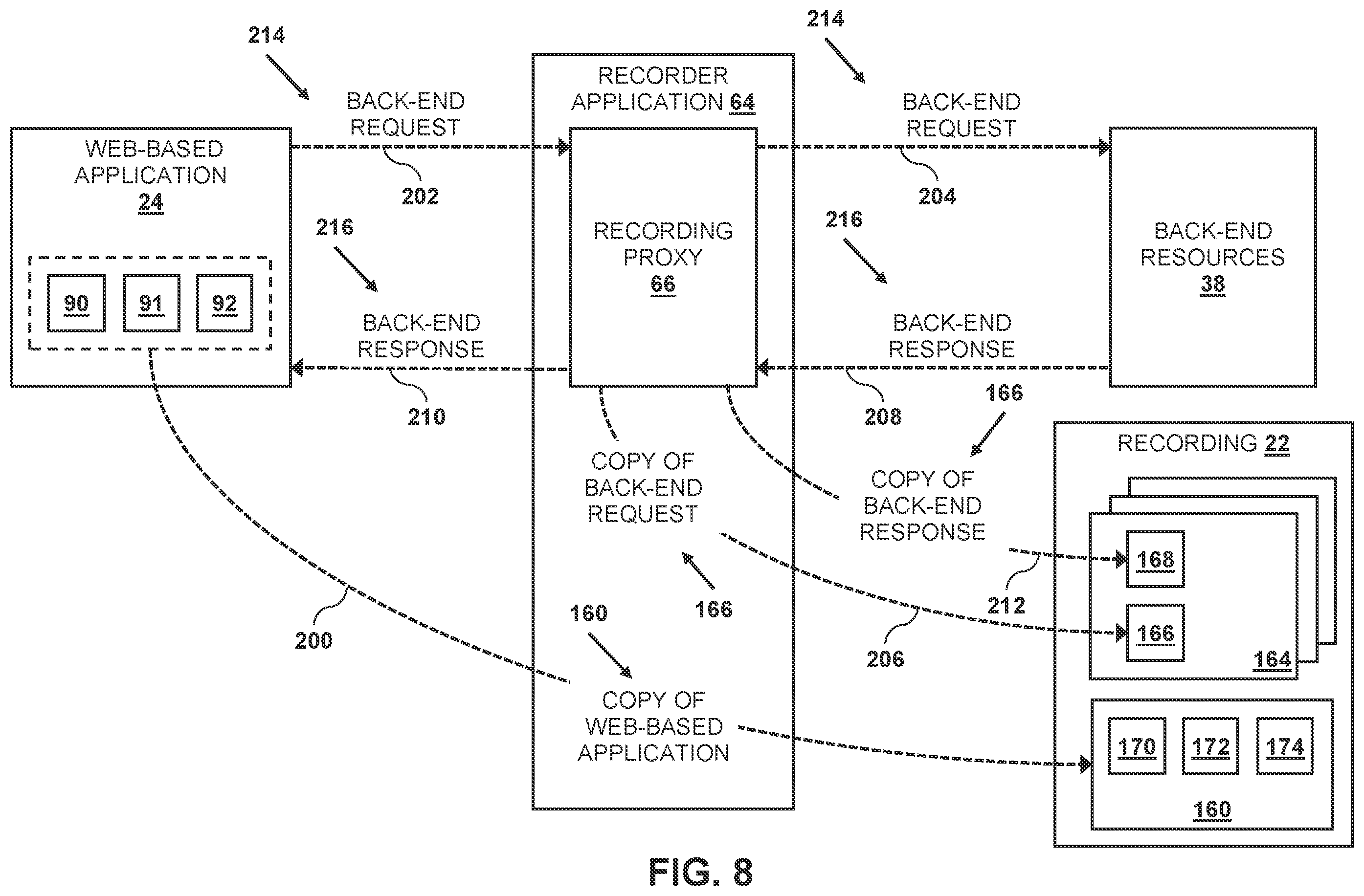 Patent US12332963 Figure 7 – Dynamic recorder for demonstrations of web-based software applications