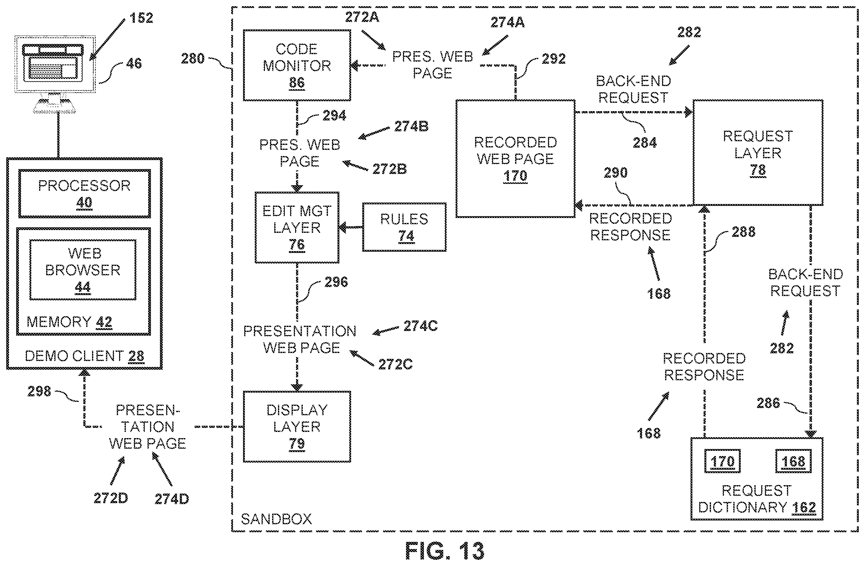 Patent US12332963 Figure 12 – Dynamic recorder for demonstrations of web-based software applications