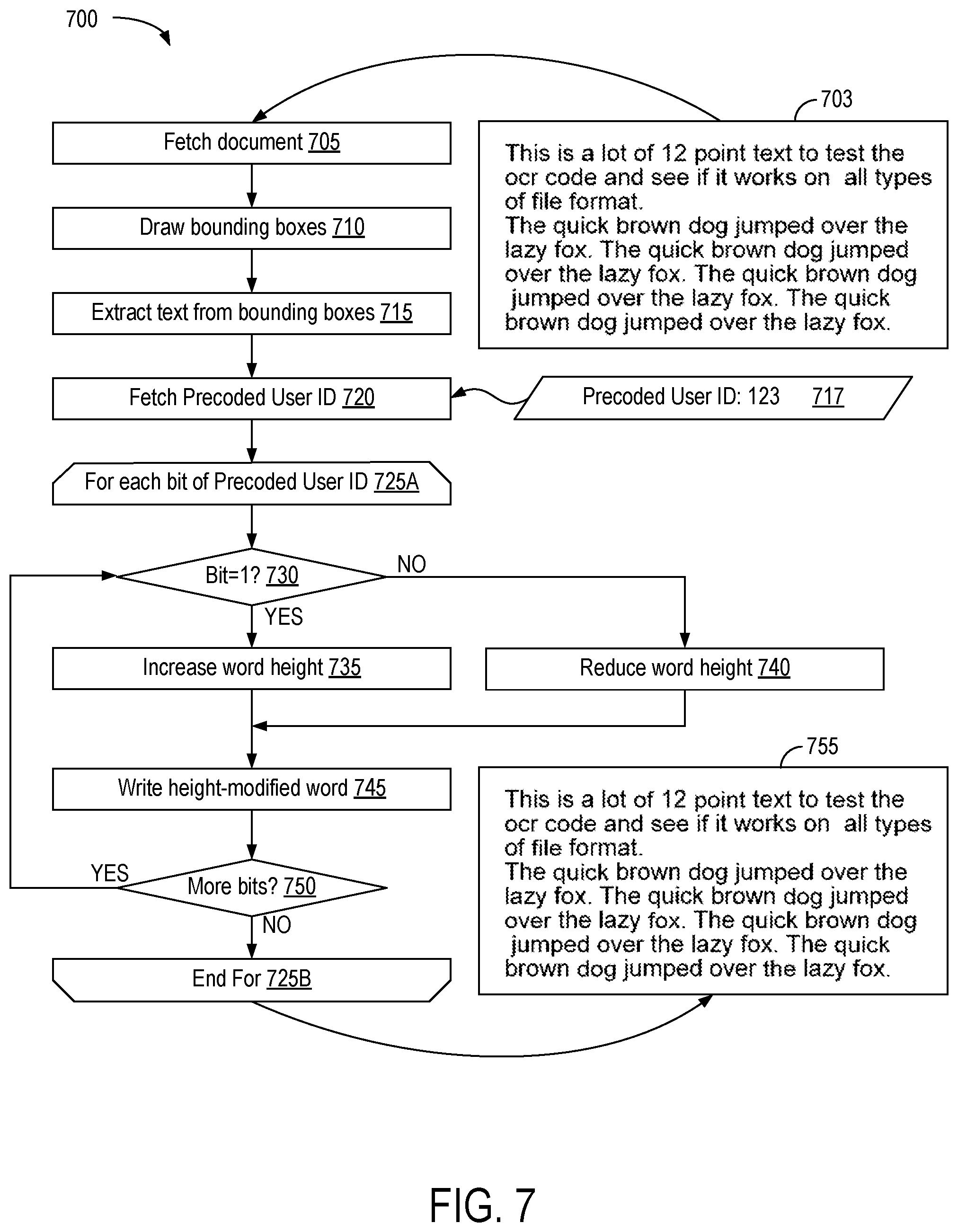 Patent US12332978 Figure 7 – Methods and systems for watermarking documents