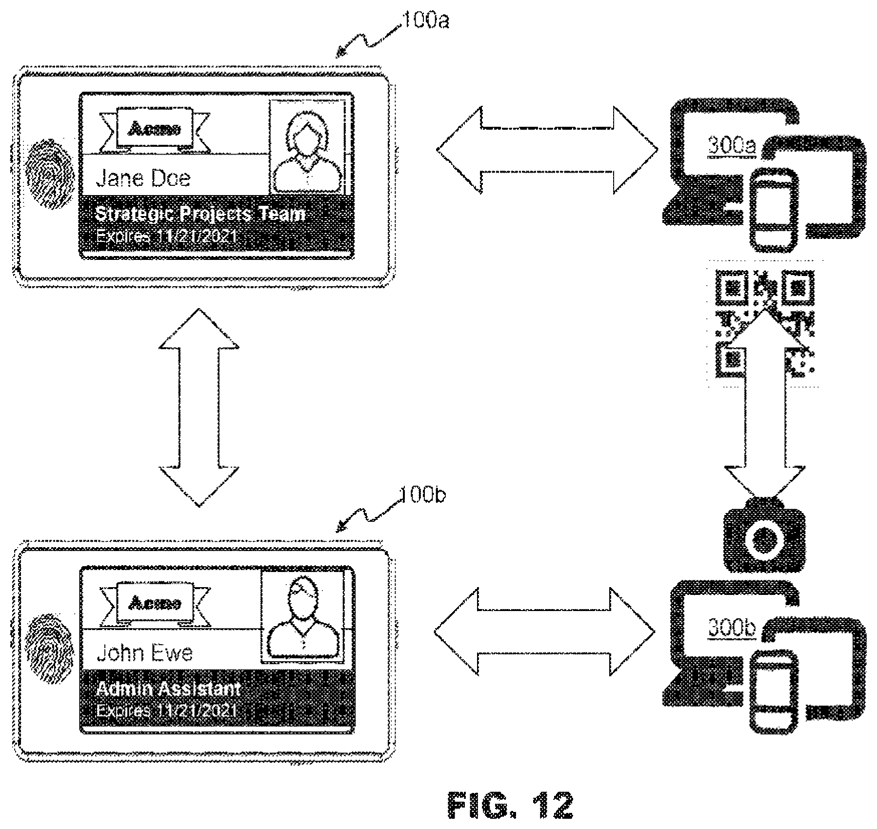 Patent US12332987 Figure 19 – Secure access token device with biometric authentication and related methods