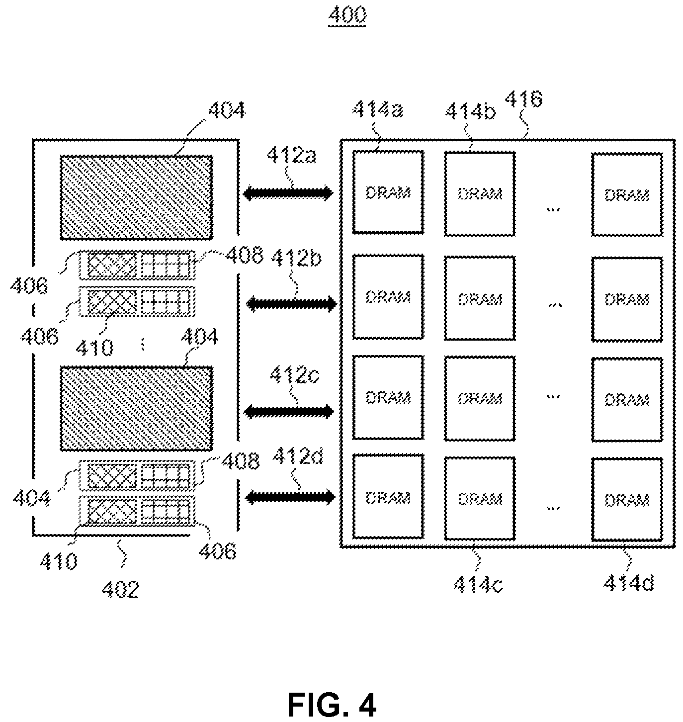 Patent US12333022 Figure 4 – Row access strobe (RAS) clobber and row hammer failure mitigation