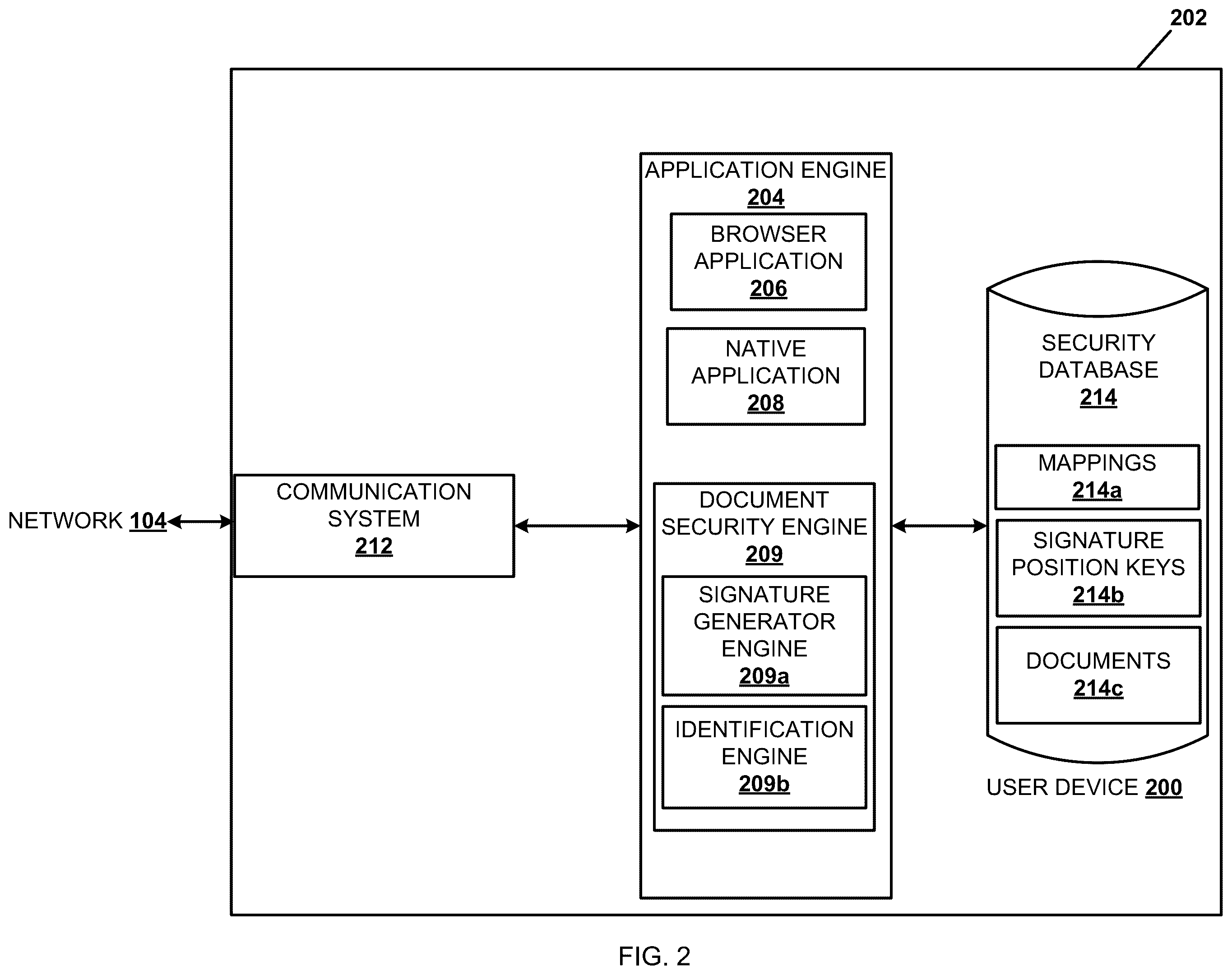 Patent US12333033 Figure 2 – System and method for digital signature for electronic text document security