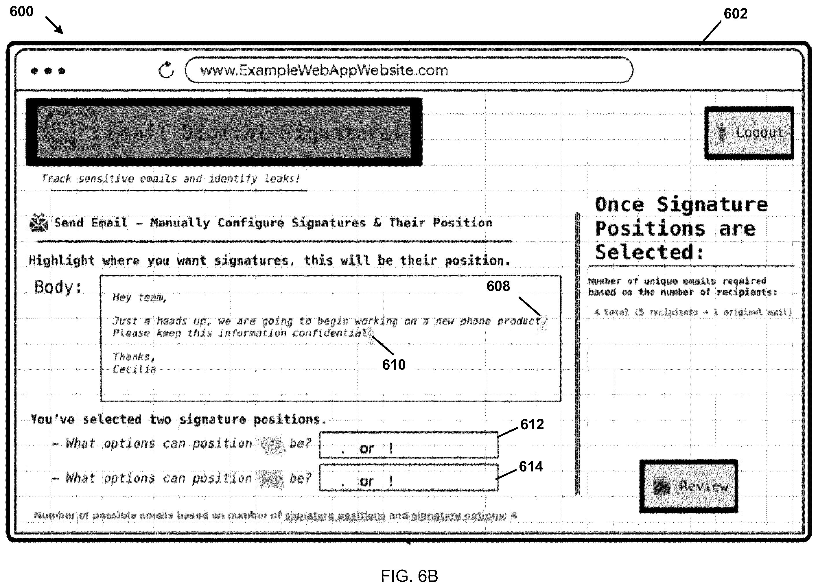 Patent US12333033 Figure 7 – System and method for digital signature for electronic text document security