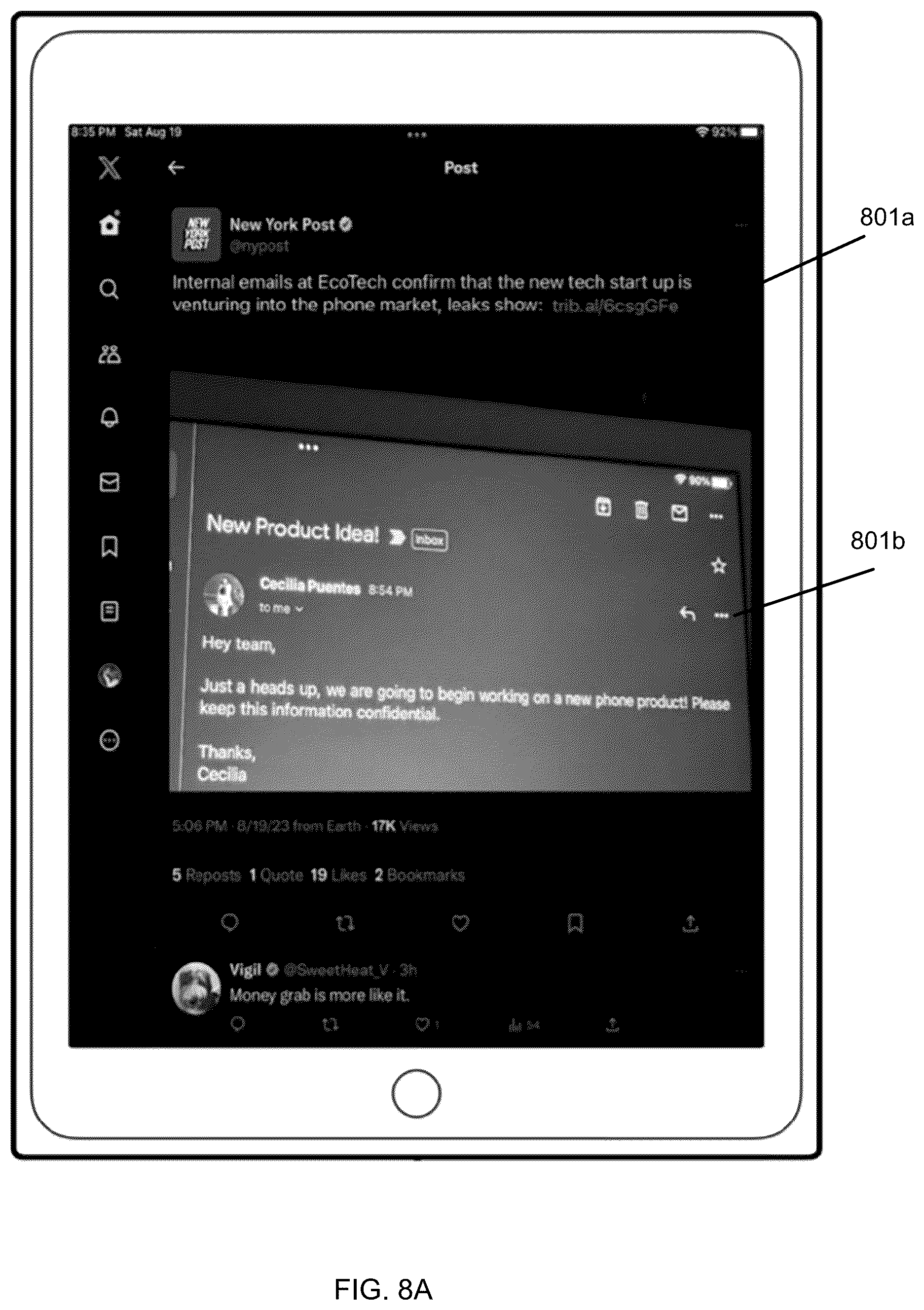 Patent US12333033 Figure 11 – System and method for digital signature for electronic text document security