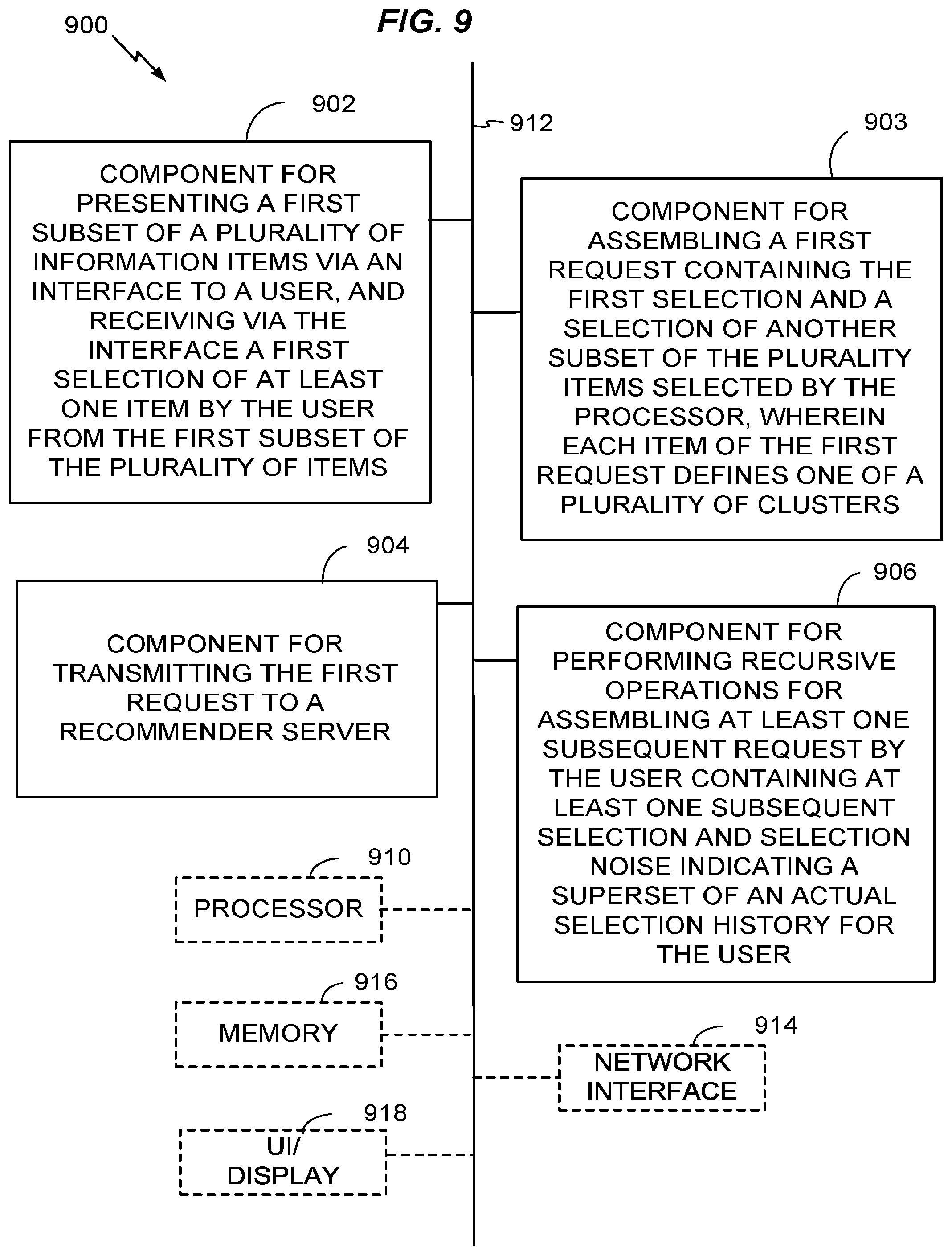 Patent US12333050 Figure 8 – Systems and methods to maintain user privacy while providing recommendations