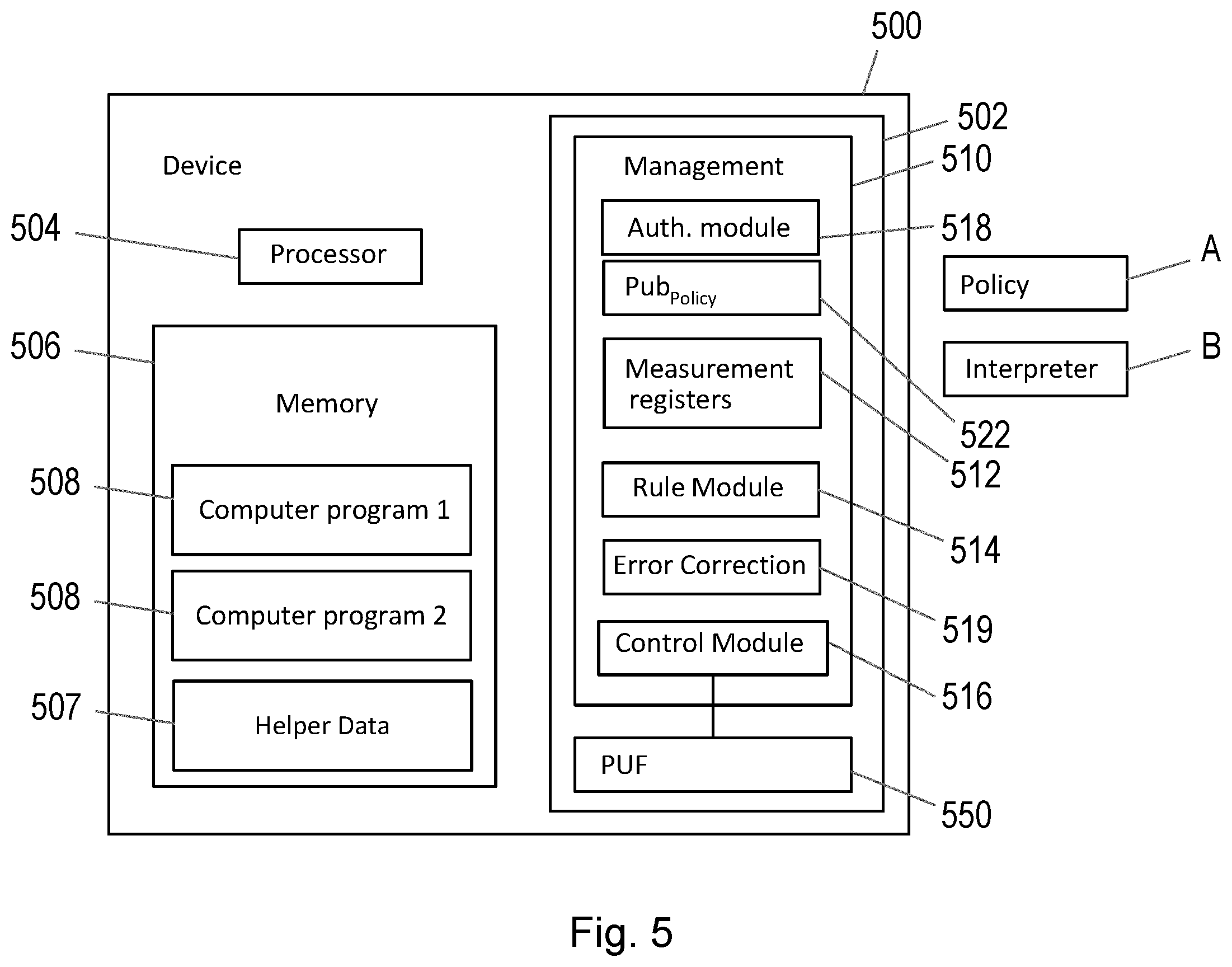 Patent US12333055 Figure 7 – Security component and method of operation