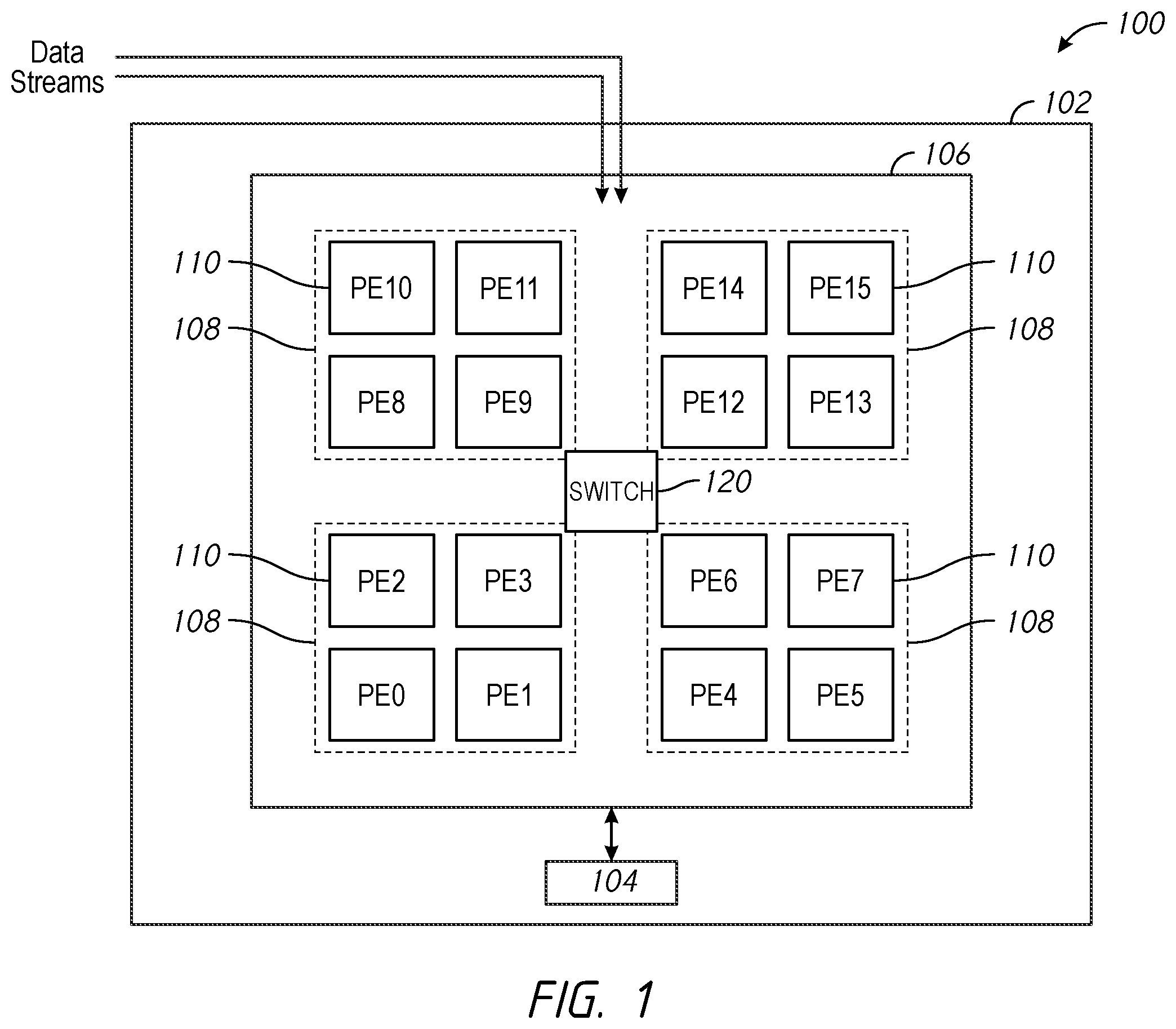 Patent US12333057 Figure 1 – Security managers and methods for implementing security protocols in a reconfigurable fabric