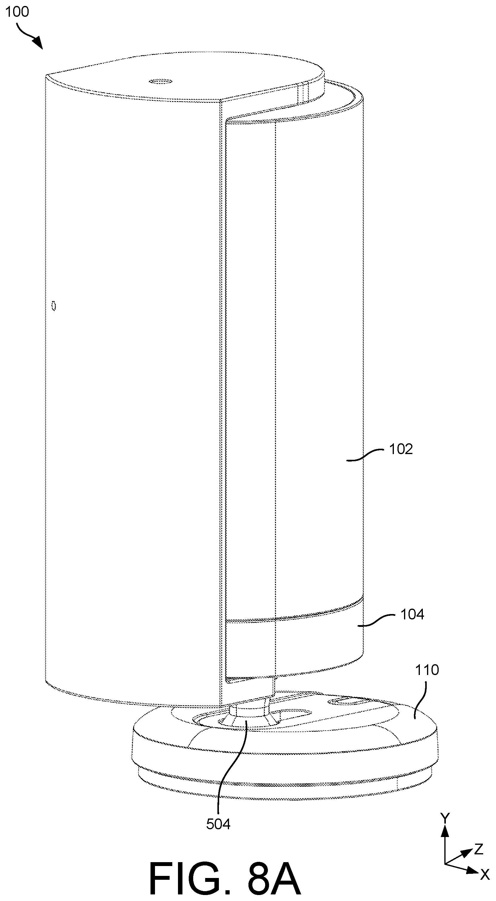Patent US12333059 Figure 9 – Device with rotatable privacy cover