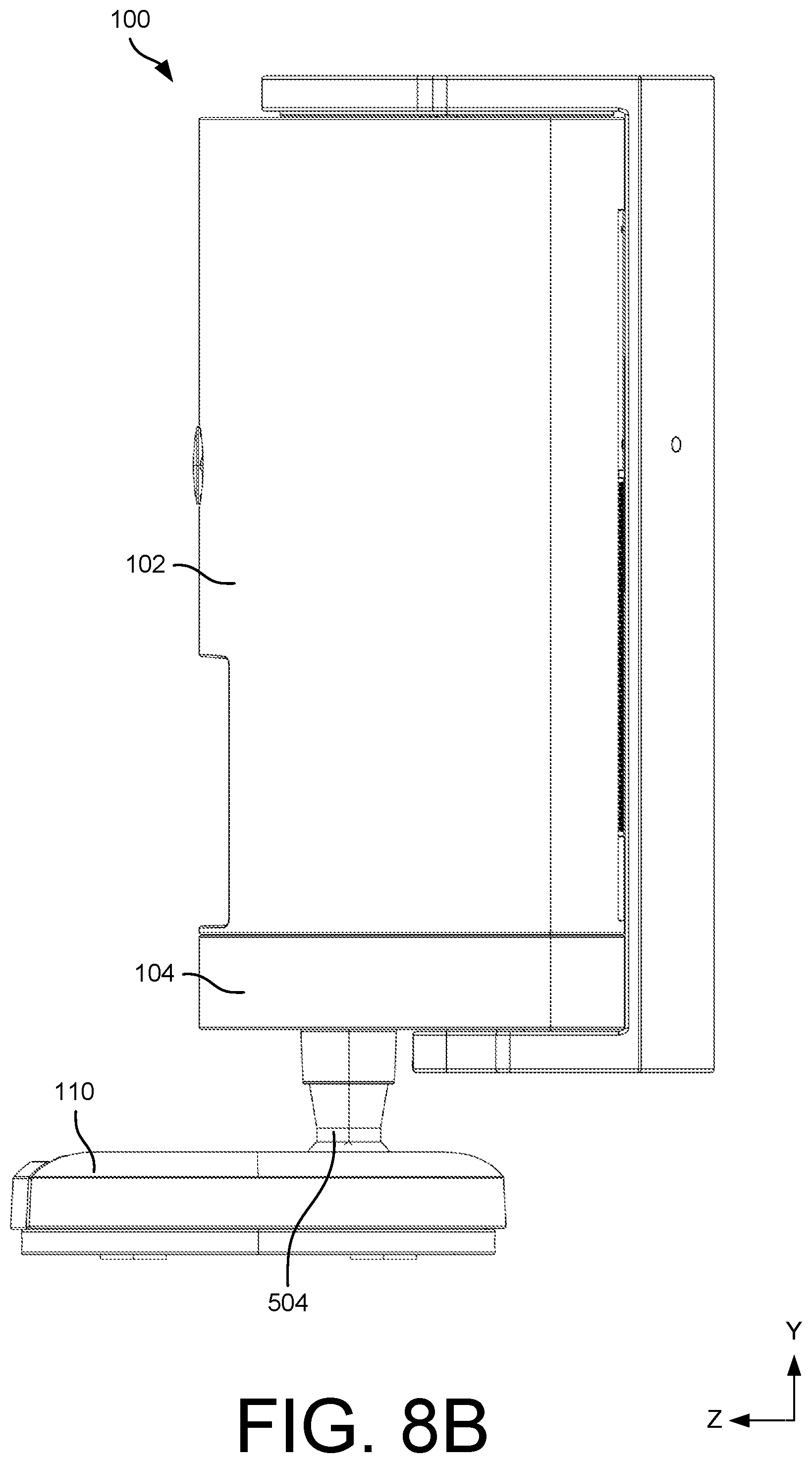 Patent US12333059 Figure 10 – Device with rotatable privacy cover