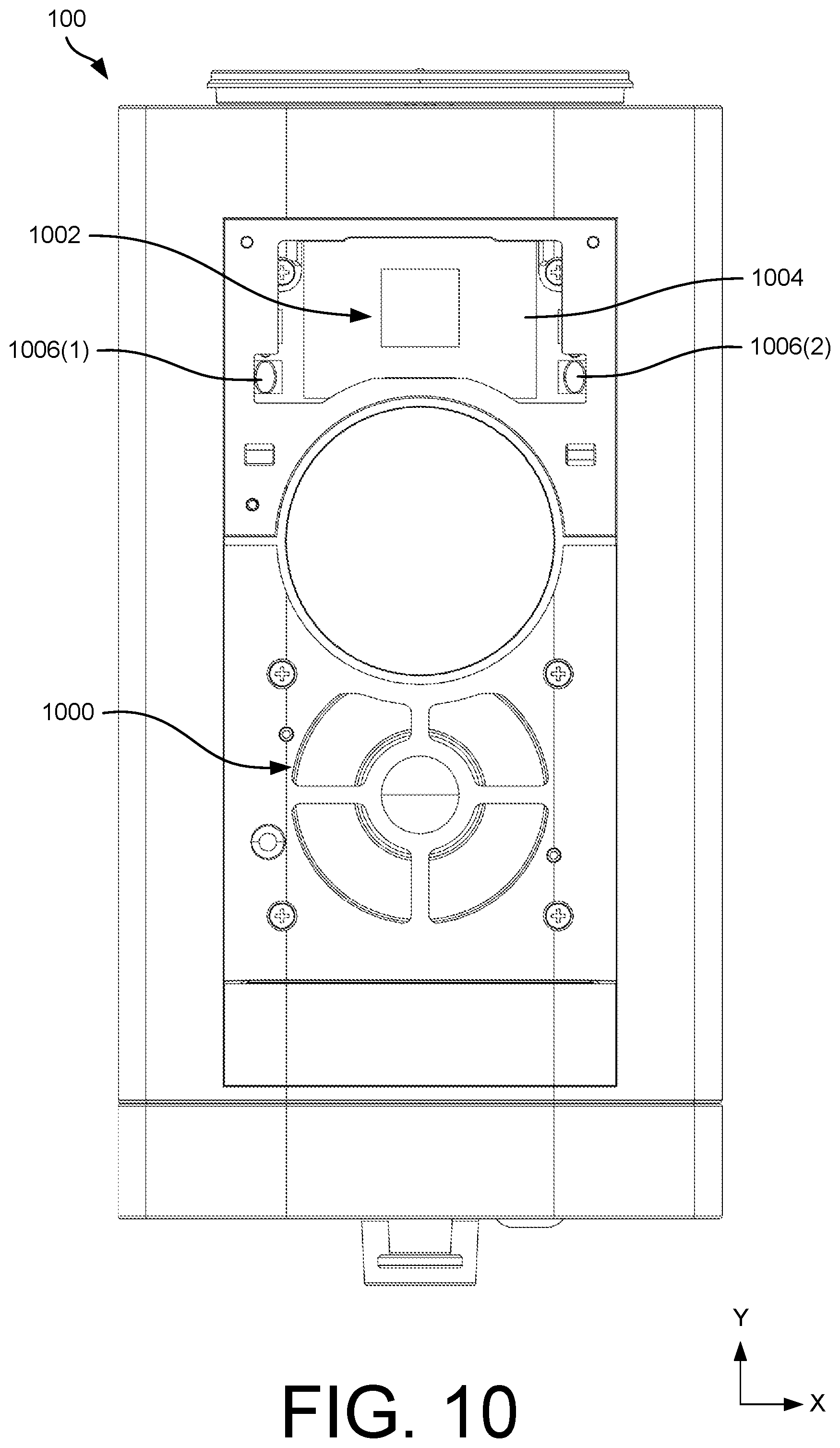 Patent US12333059 Figure 12 – Device with rotatable privacy cover
