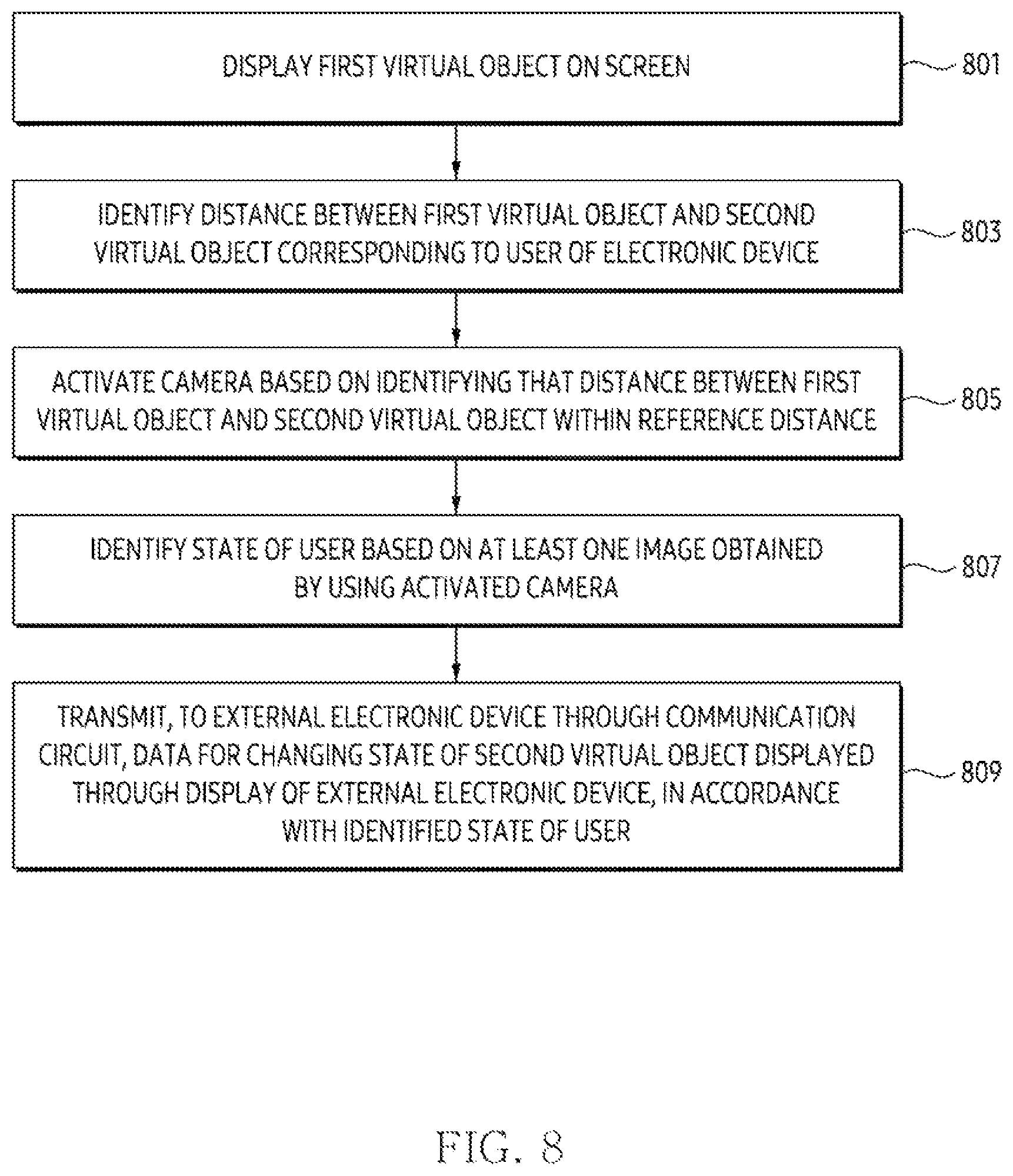 Patent US12333063 Figure 12 – Electronic device for controlling virtual object based on distance between virtual objects and method thereof