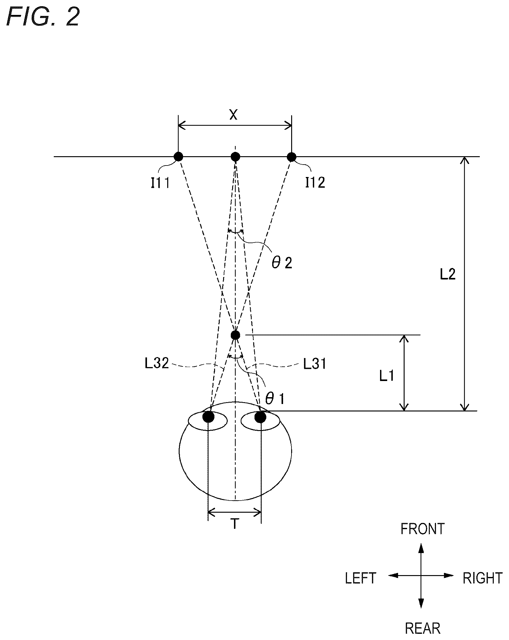 Patent US12333072 Figure 2 – Display device for vehicle