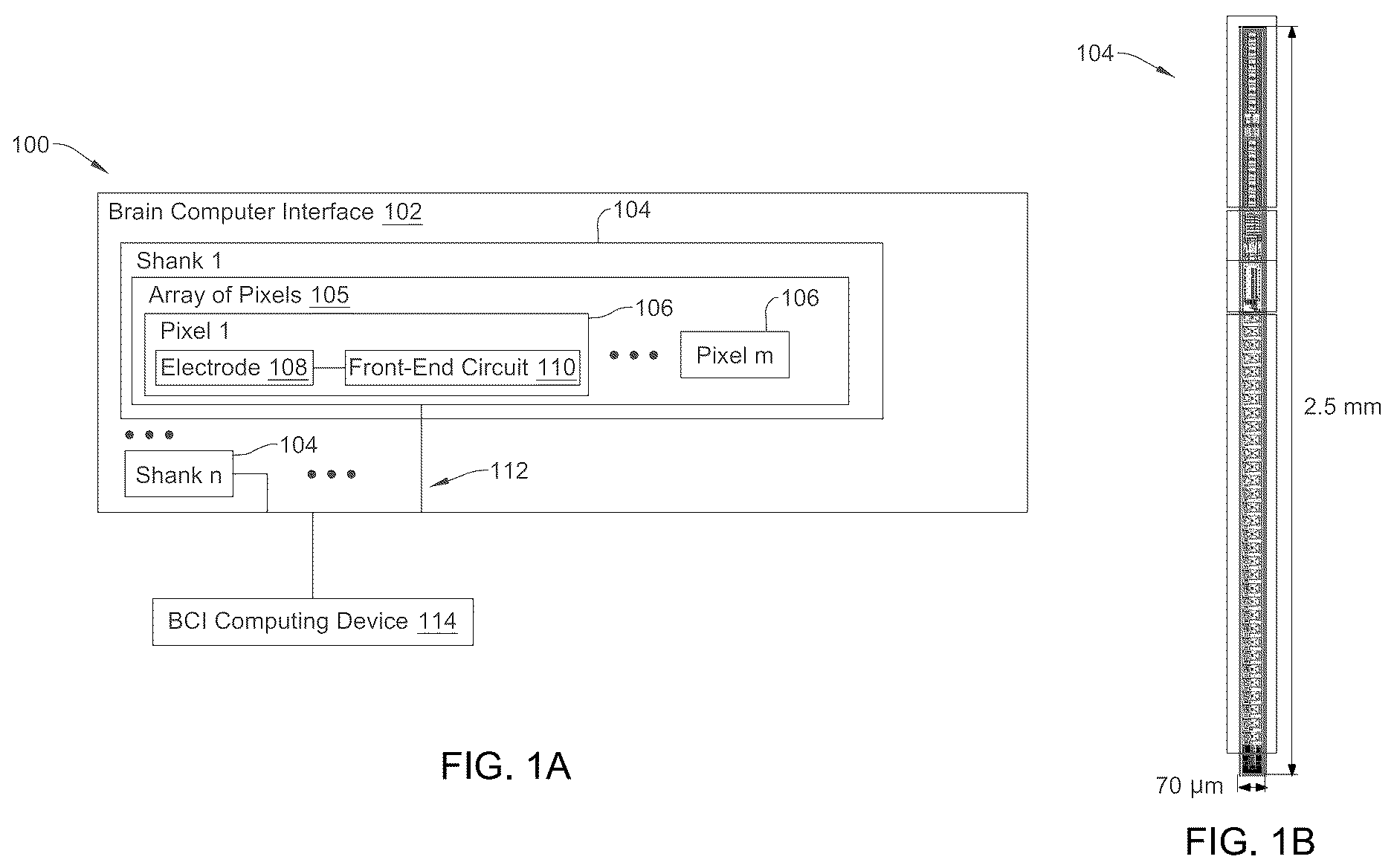Patent US12333073 Figure 1 – Systems and methods for multiplexed amplifiers for brain computer interfaces