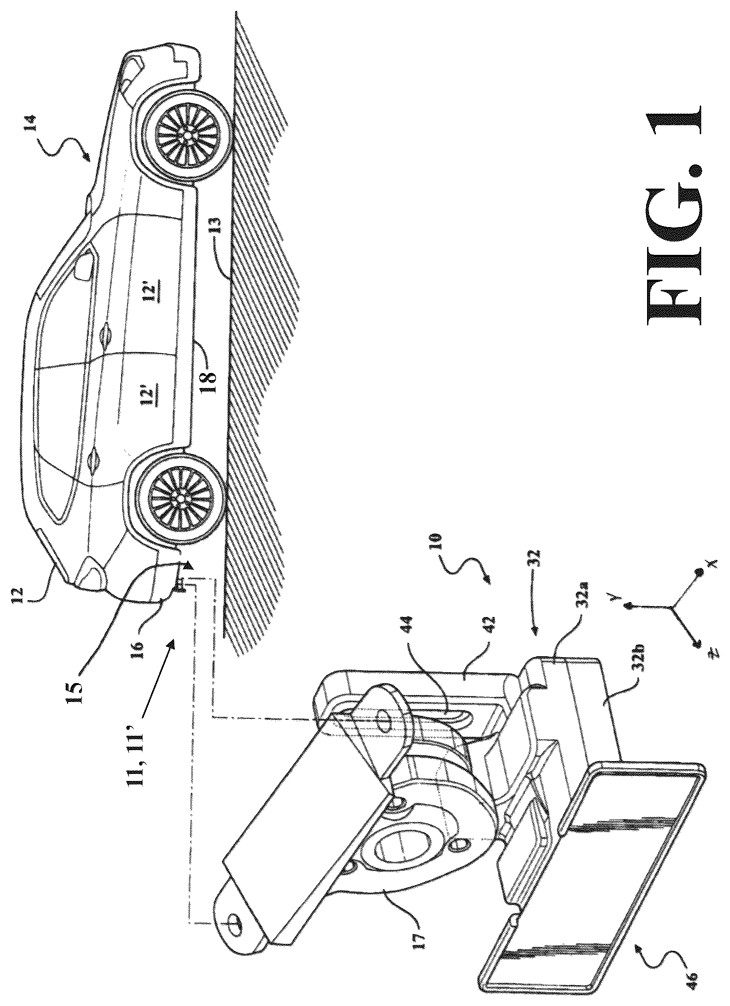Patent US12333082 Figure 1 – Selectable gesture detection system and methods