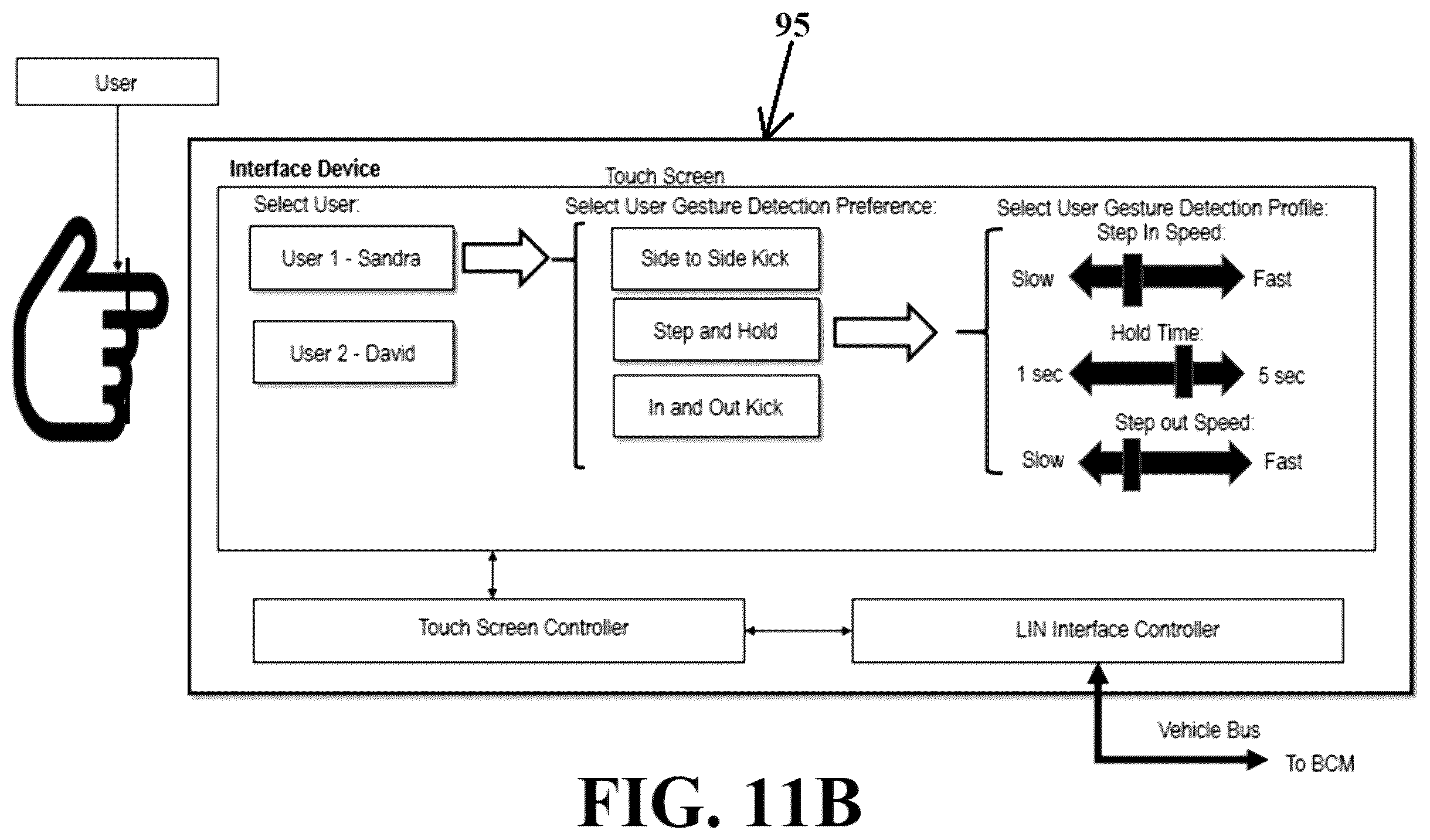 Patent US12333082 Figure 11 – Selectable gesture detection system and methods