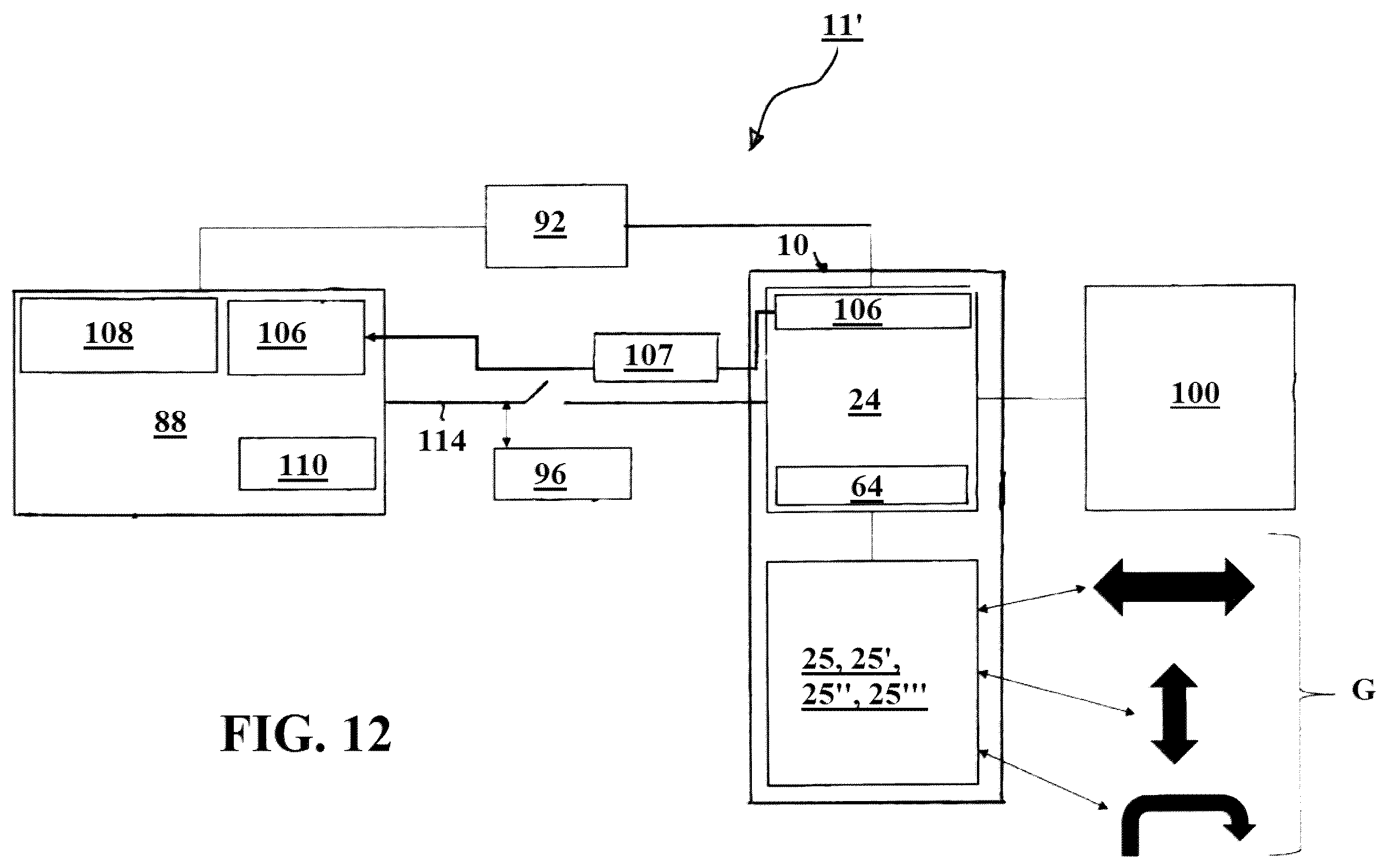 Patent US12333082 Figure 12 – Selectable gesture detection system and methods