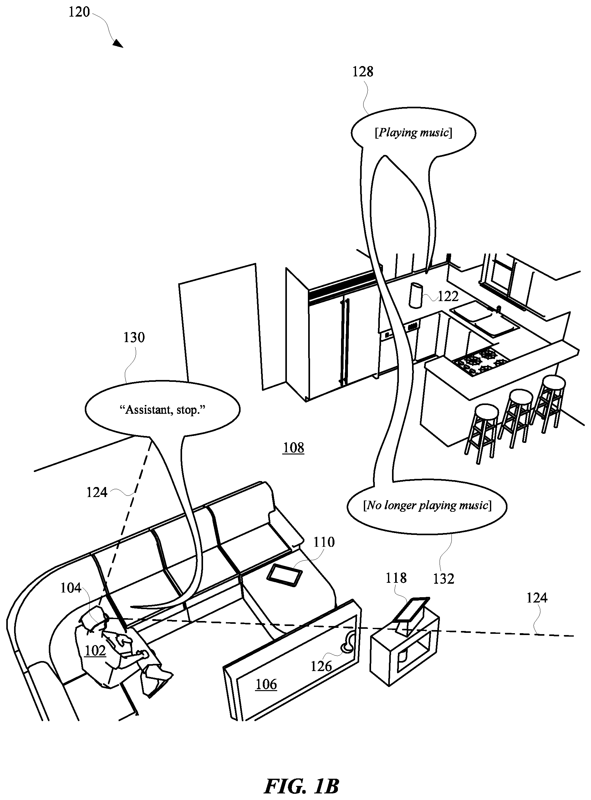Patent US12333084 Figure 2 – Assistant device arbitration using wearable device data