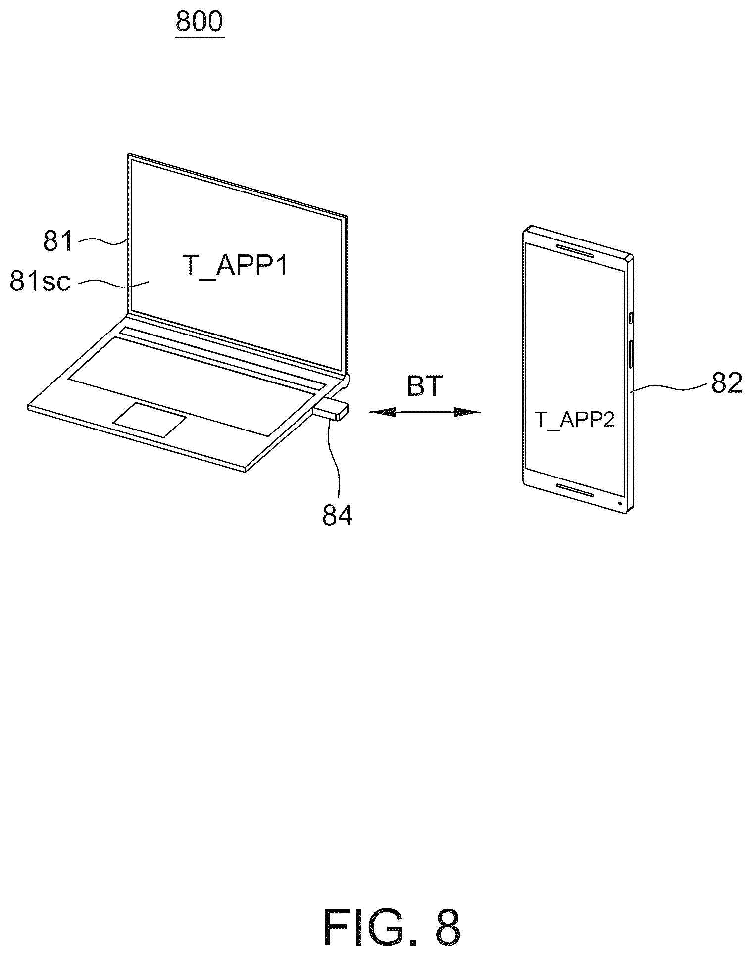 Patent US12333095 Figure 11 – Wireless communication system having multiple host computers
