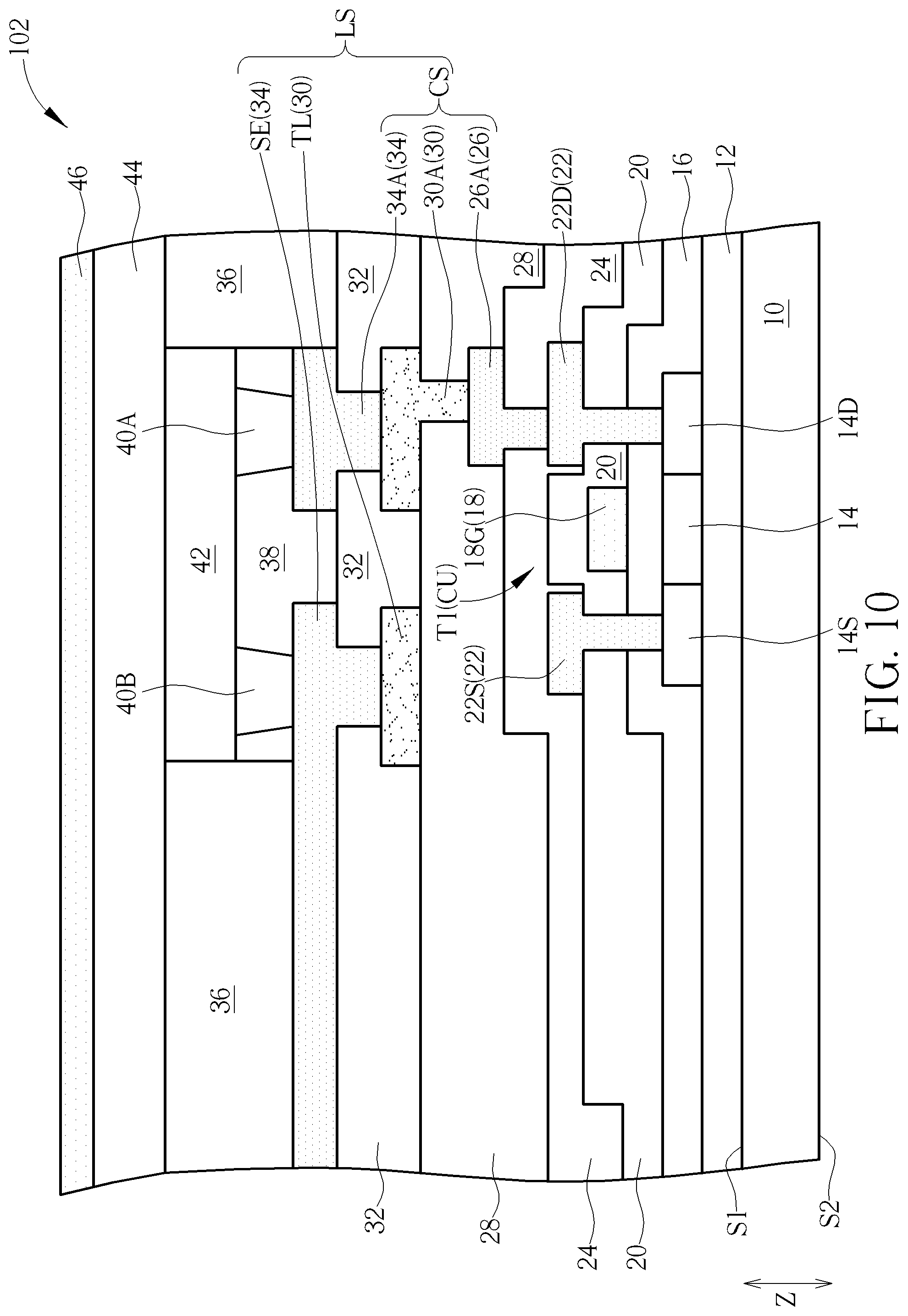 Patent US12333100 Figure 10 – Electronic device