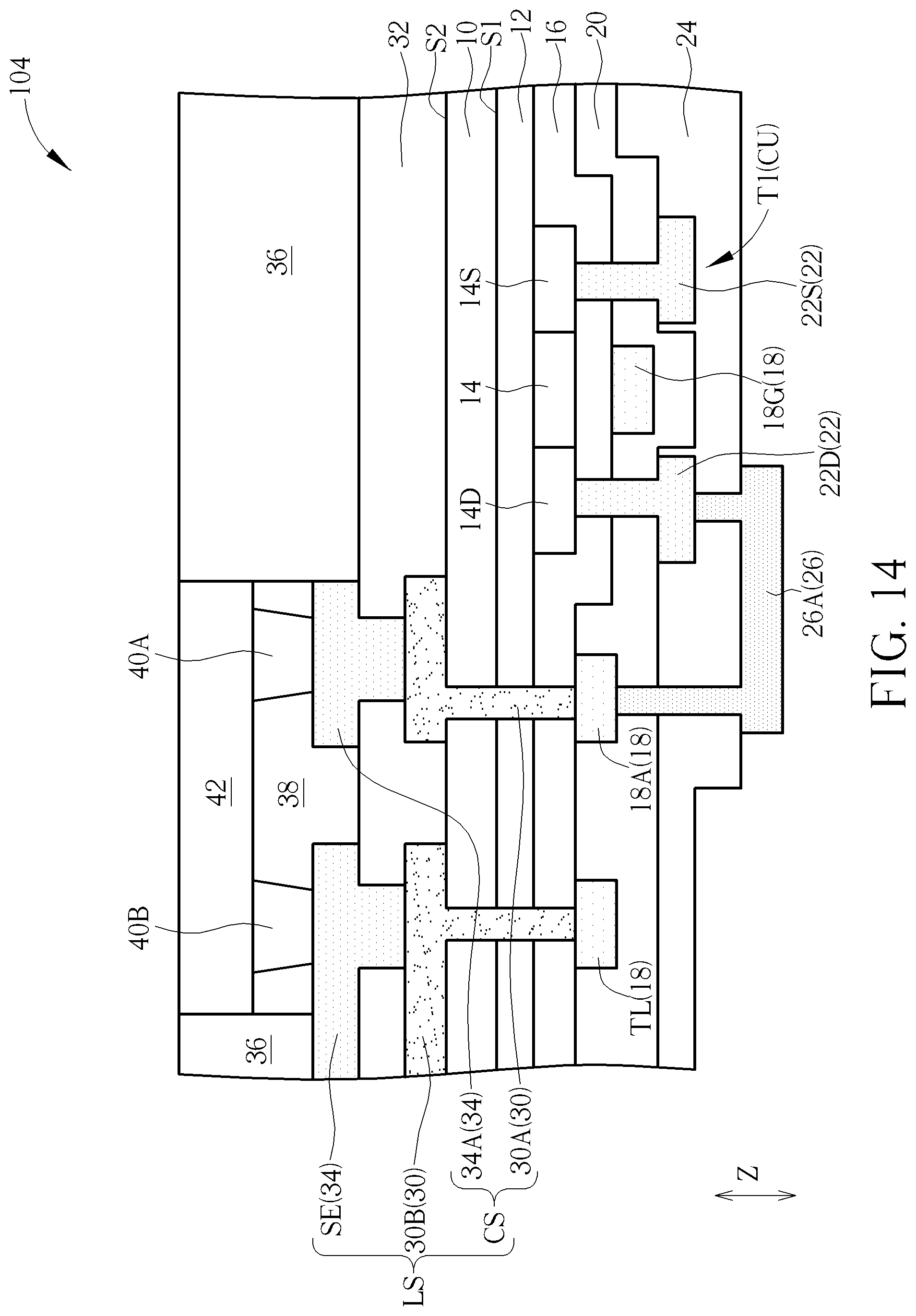 Patent US12333100 Figure 14 – Electronic device