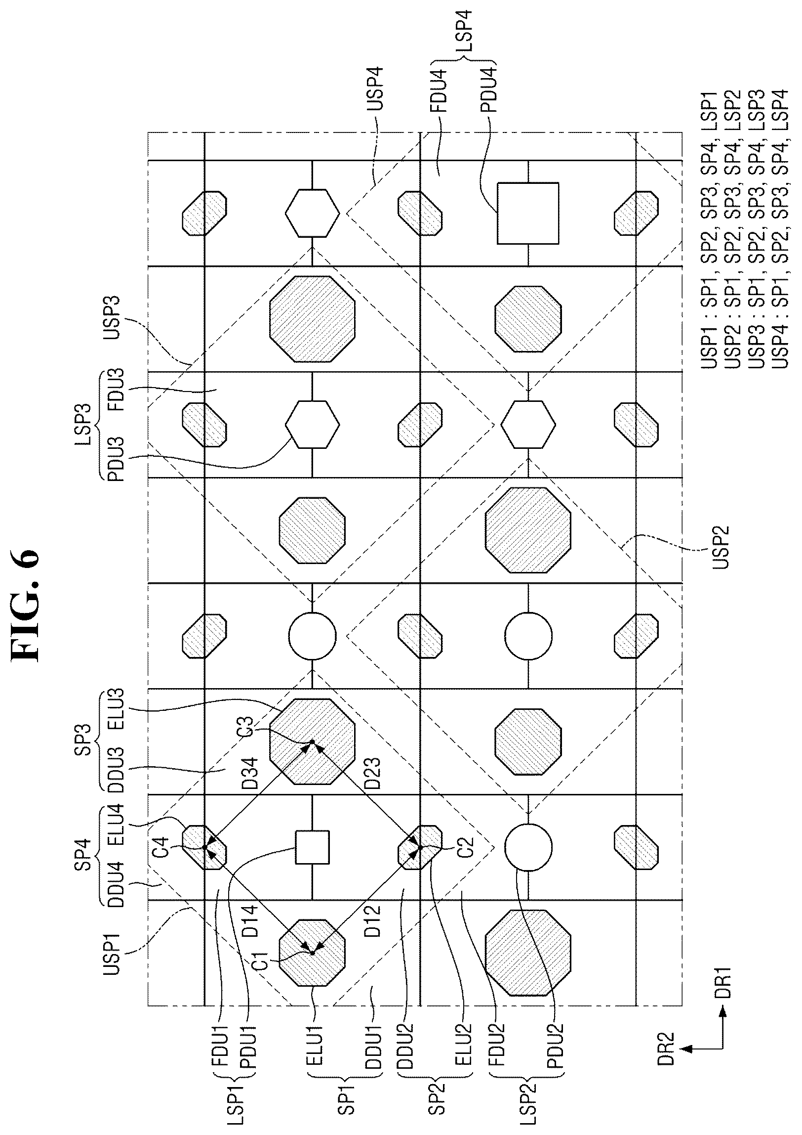 Patent US12333105 Figure 6 – Display device having touch sensing