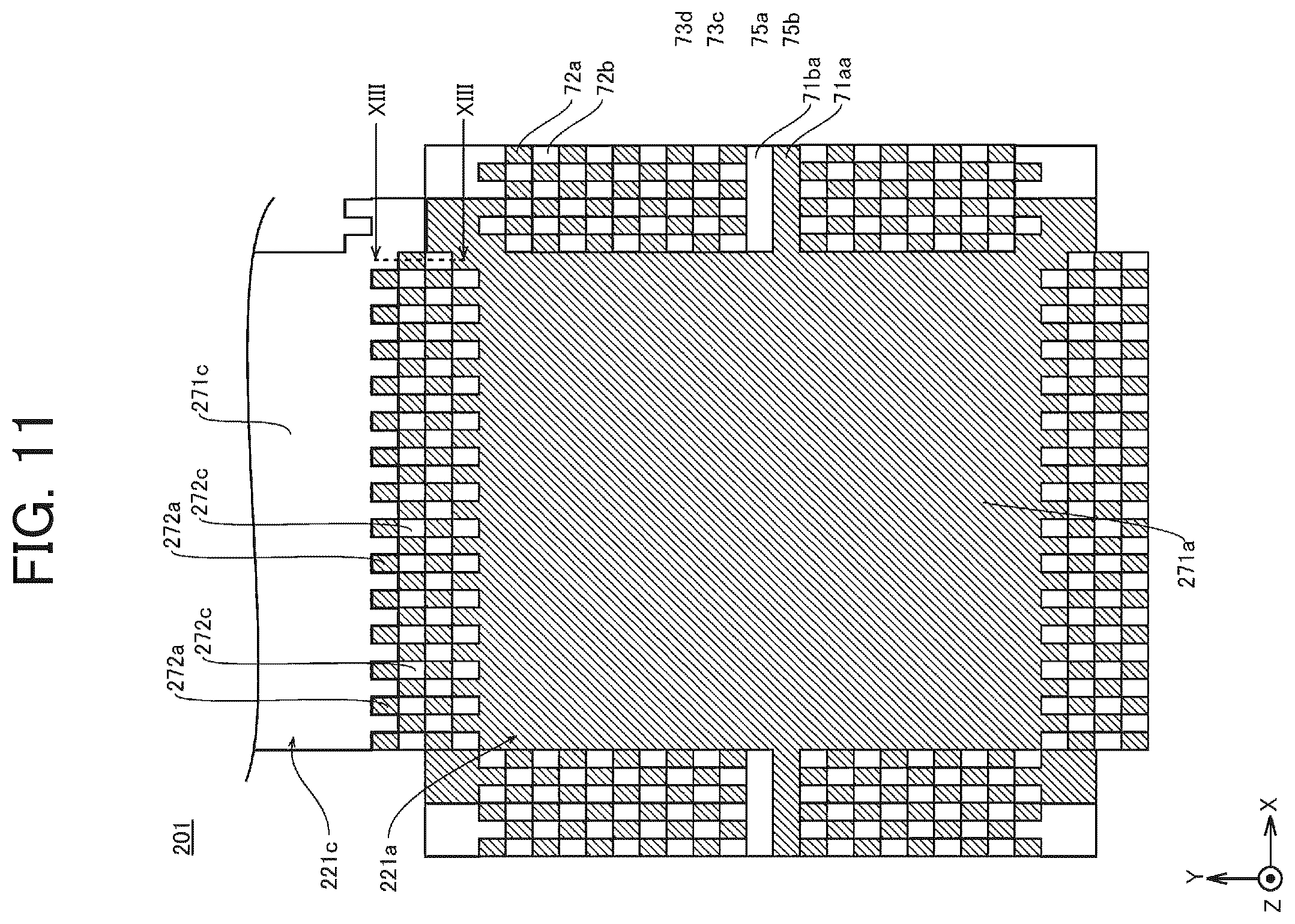 Patent US12333108 Figure 8 – Touch panel and touch-panel-equipped display device