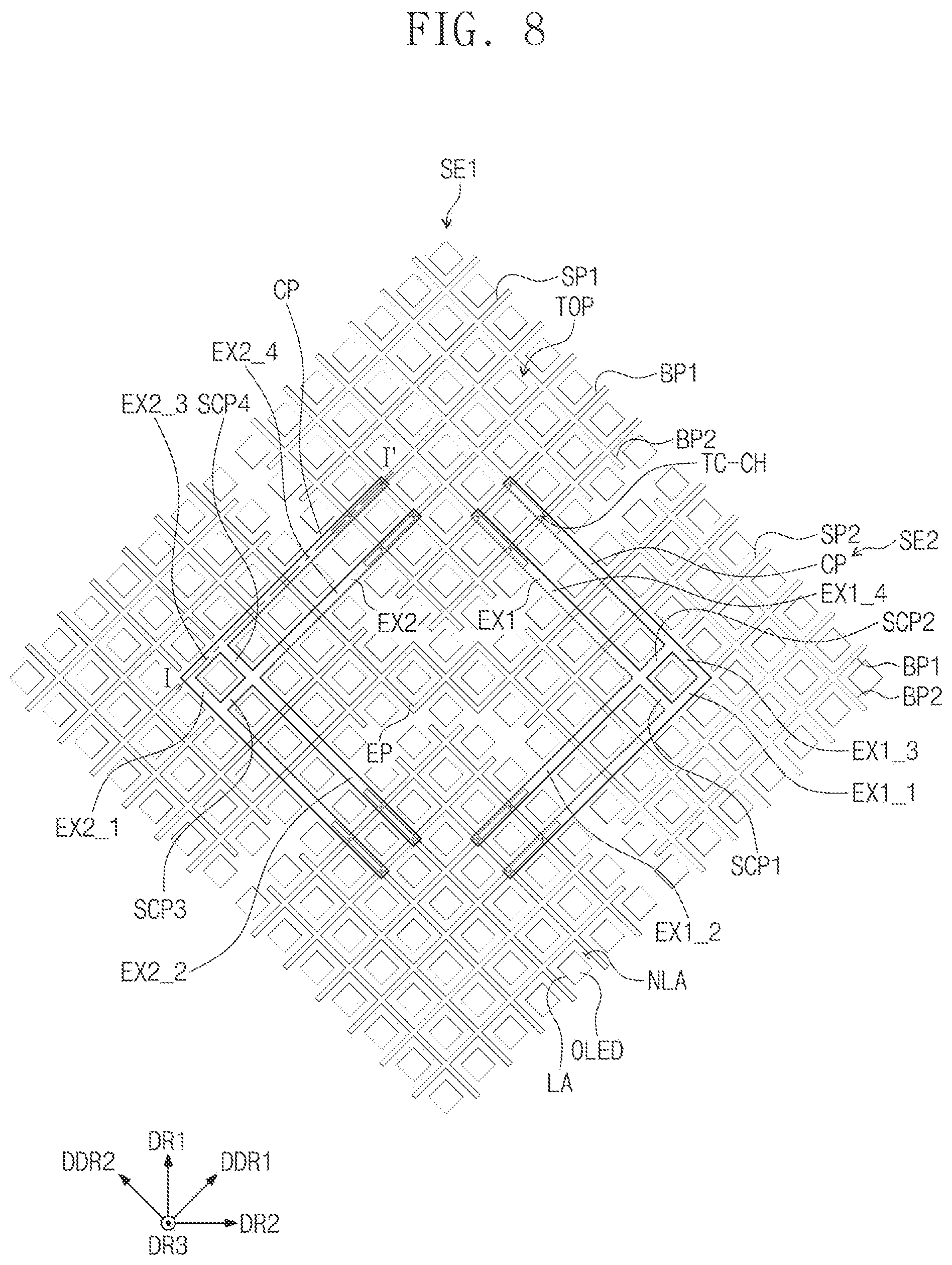 Patent US12333110 Figure 7 – Touch sensing part and driving method thereof