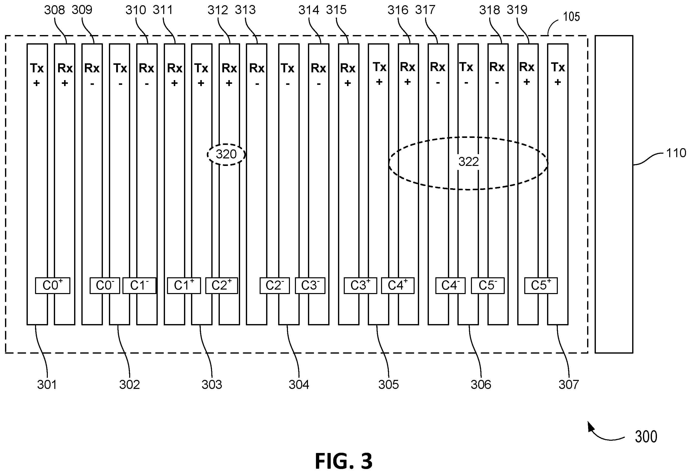 Patent US12333112 Figure 3 – System and method for parallel touch sensing