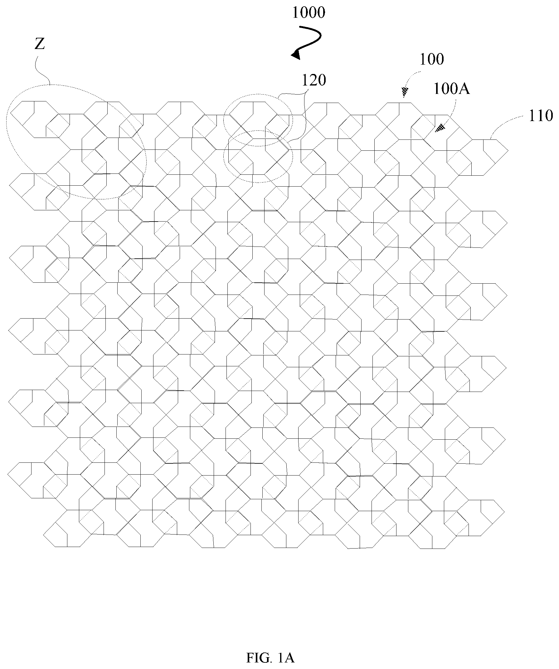 Patent US12333117 Figure 1 – Touch structure, display panel and touch display device